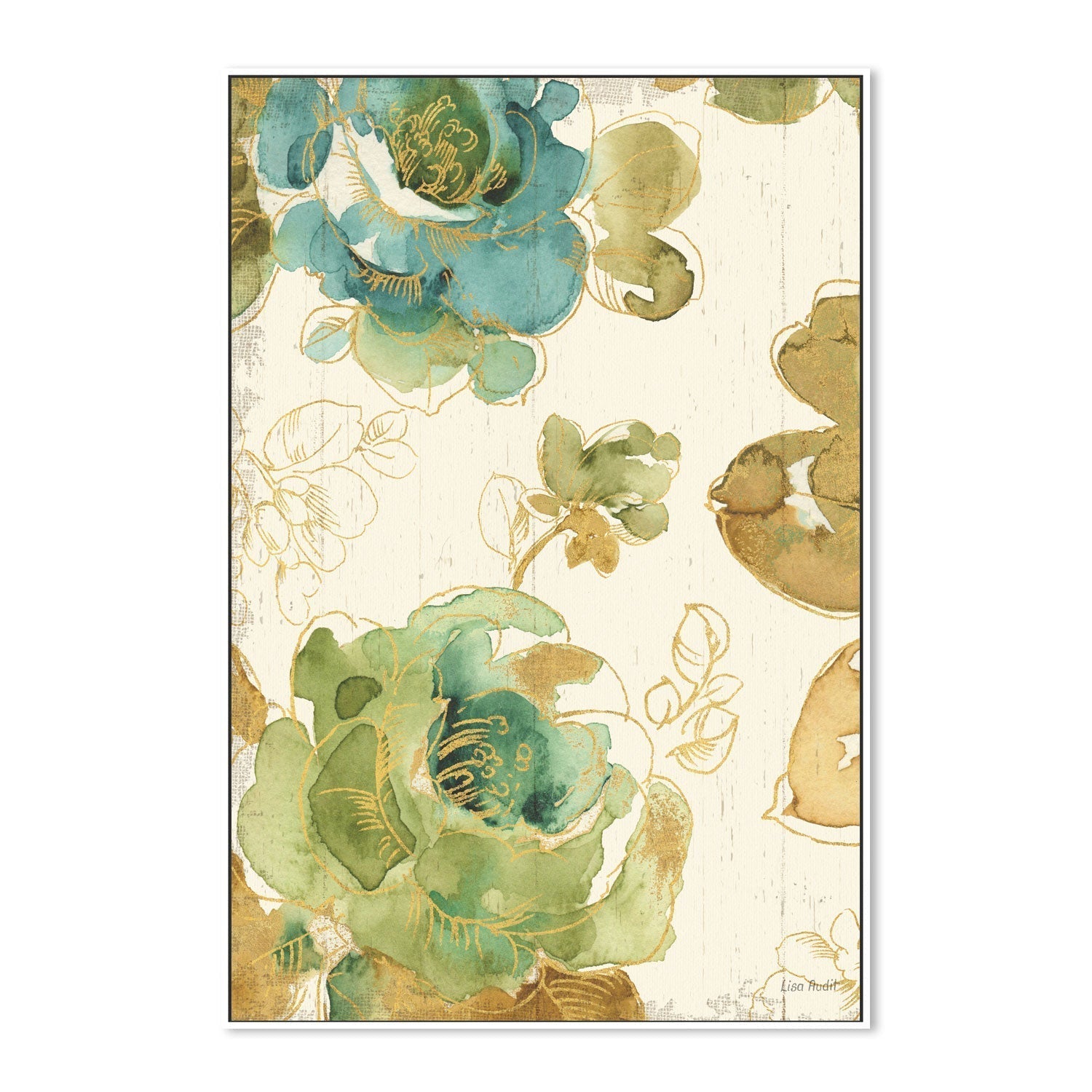 wall-art-print-canvas-poster-framed-My Greenhouse Roses, Style A , By Lisa Audit-GIOIA-WALL-ART