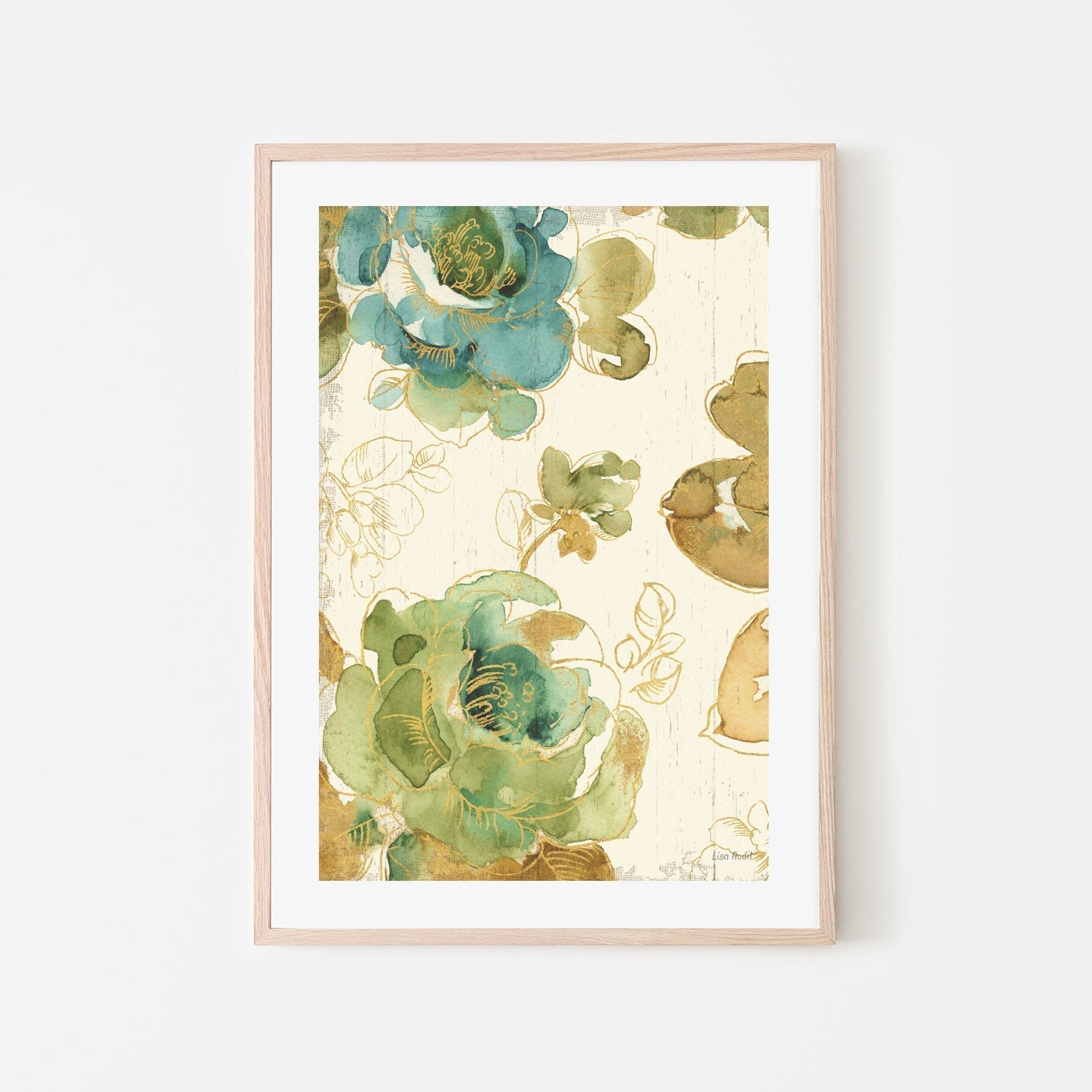 wall-art-print-canvas-poster-framed-My Greenhouse Roses, Style A , By Lisa Audit-GIOIA-WALL-ART