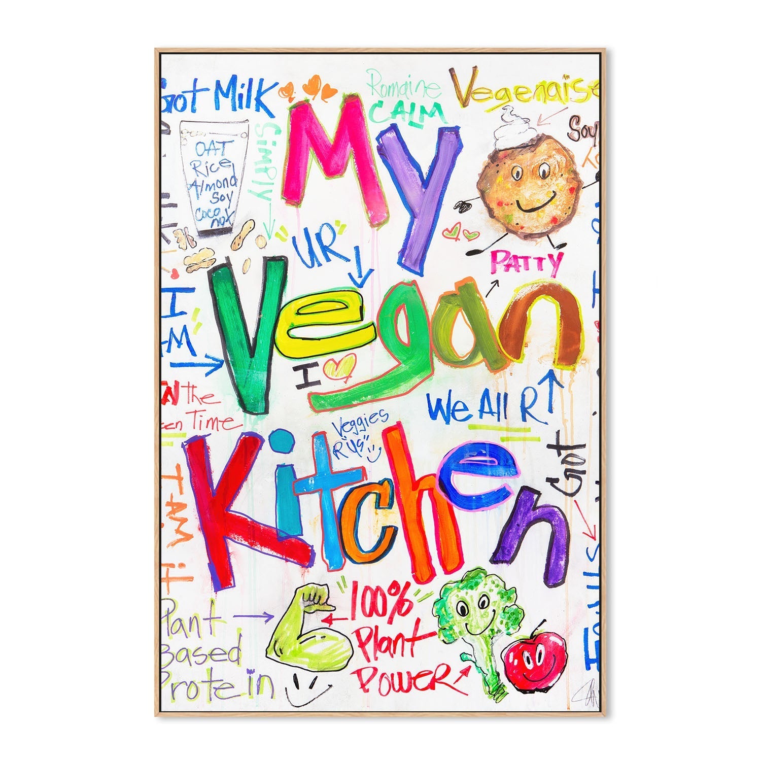 wall-art-print-canvas-poster-framed-My Vegan Kitchen , By Filippoloco-4