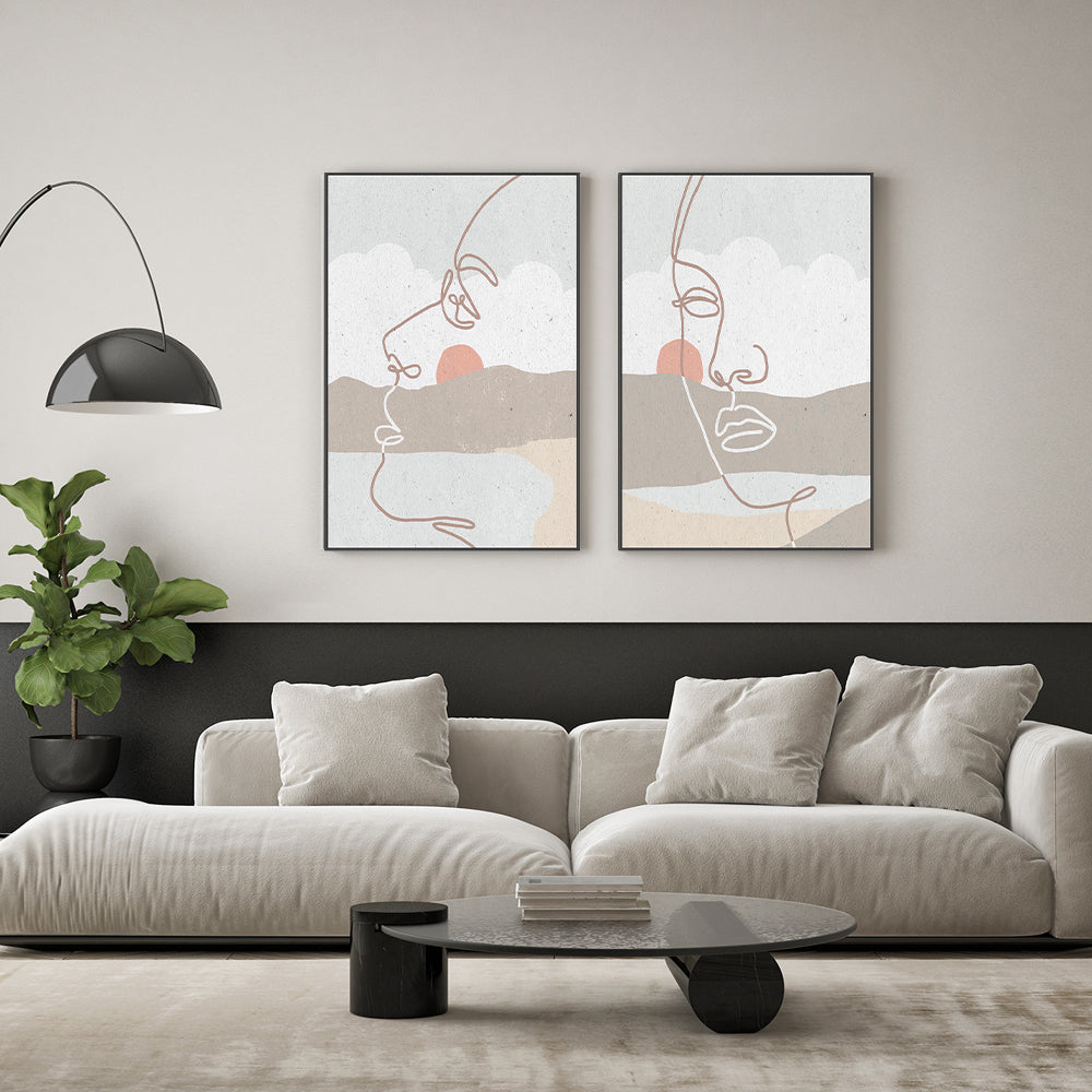 wall-art-print-canvas-poster-framed-Mykonos, Style A & B, Set Of 2 , By Moira Hershey-GIOIA-WALL-ART