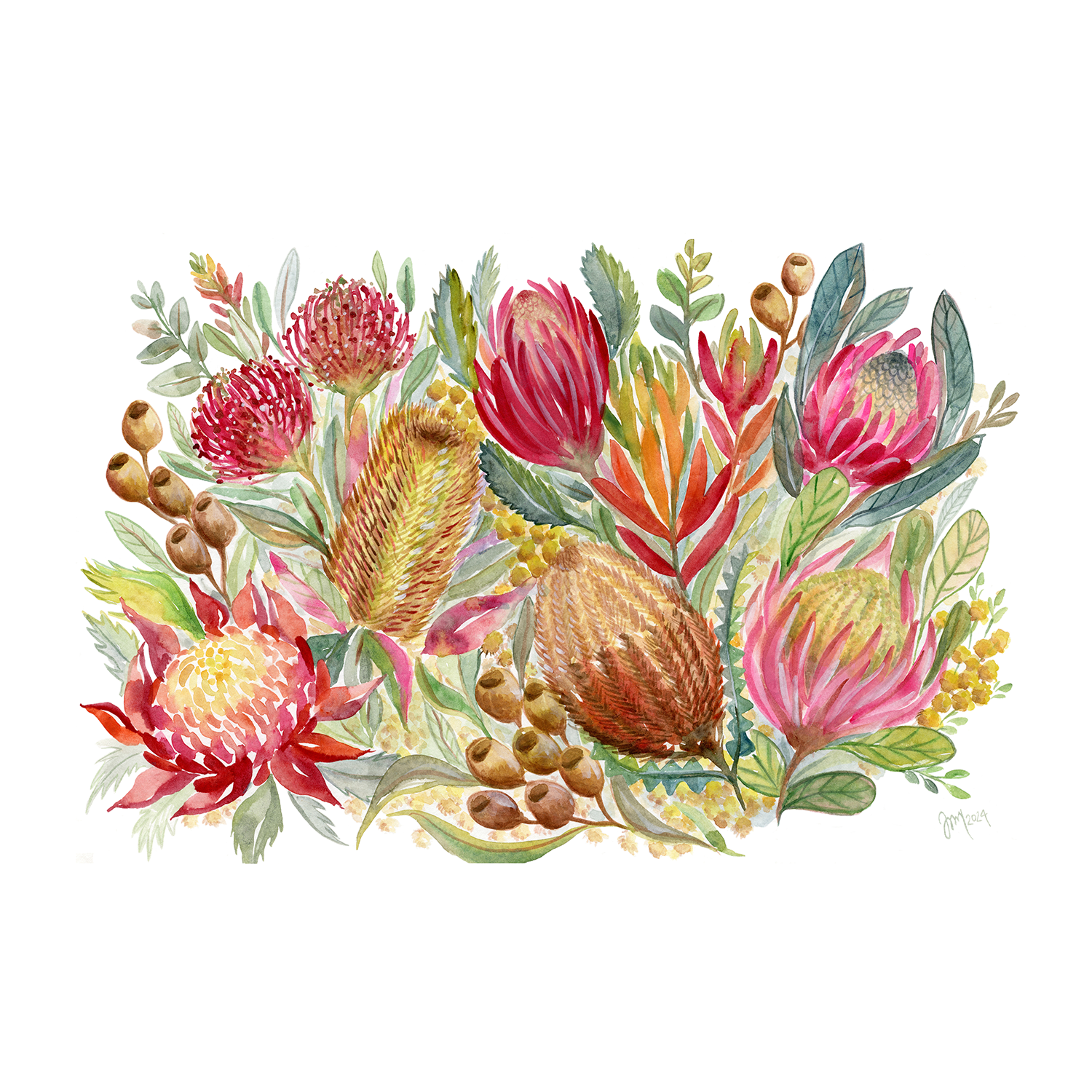 wall-art-print-canvas-poster-framed-Native Bunch , By Jessie Mitchelson-1