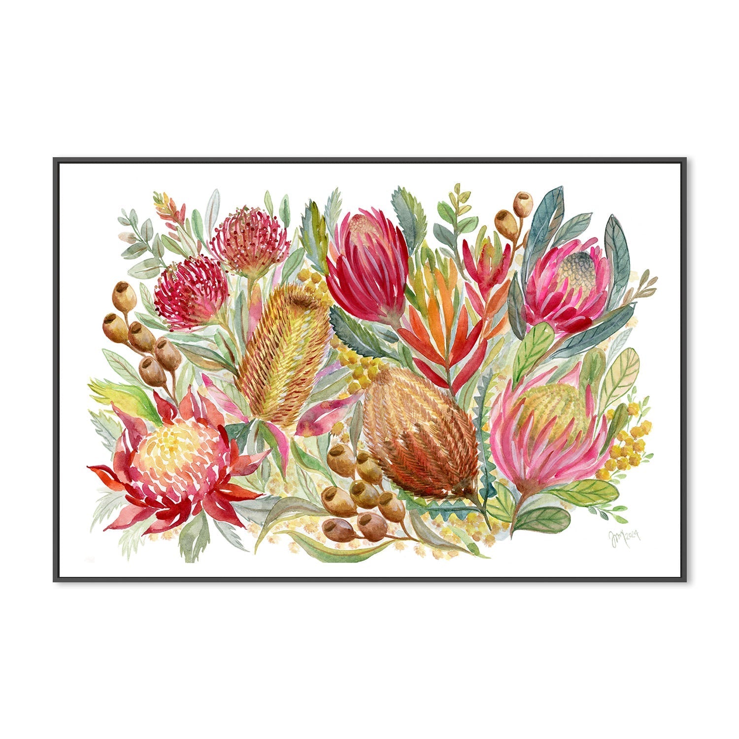 wall-art-print-canvas-poster-framed-Native Bunch , By Jessie Mitchelson-3