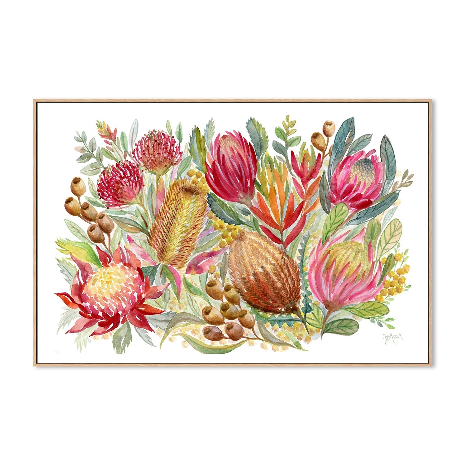 wall-art-print-canvas-poster-framed-Native Bunch , By Jessie Mitchelson-4