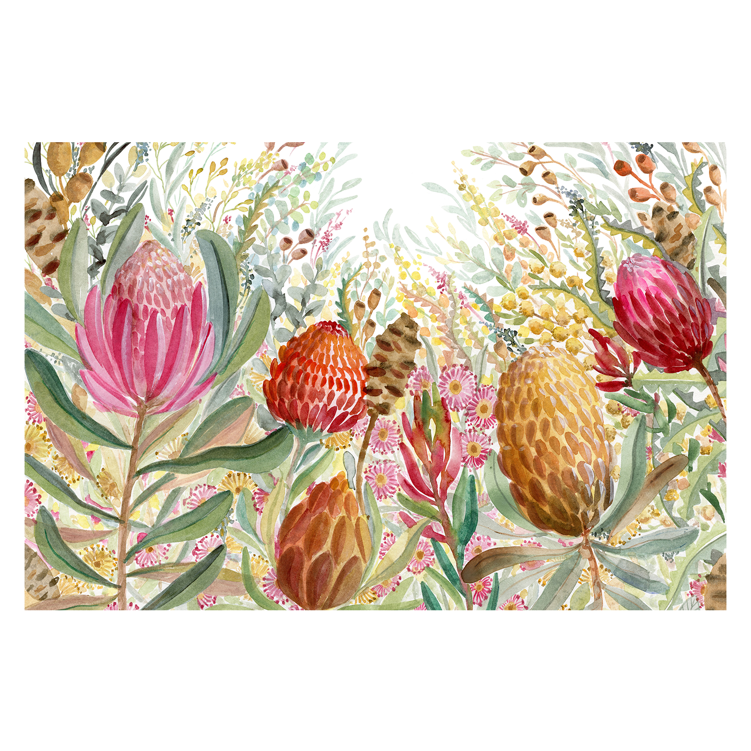 wall-art-print-canvas-poster-framed-Native Landscape , By Jessie Mitchelson-1