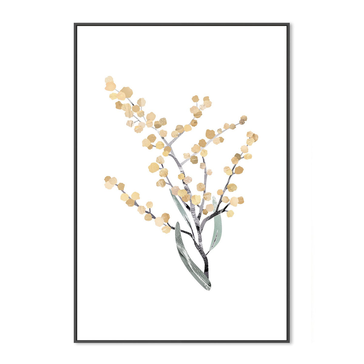 wall-art-print-canvas-poster-framed-Native Wattle-by-Dear Musketeer Studio-Gioia Wall Art