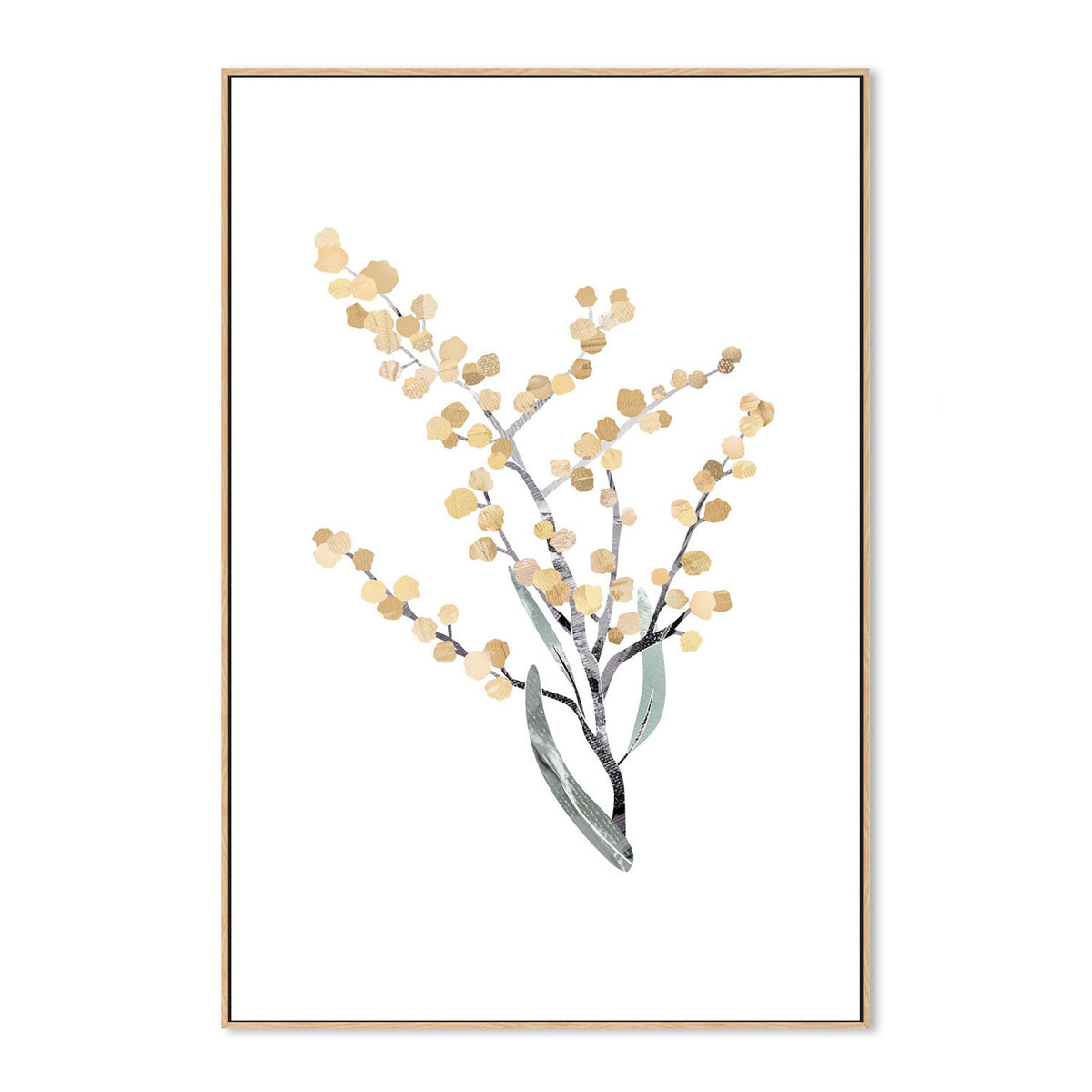 wall-art-print-canvas-poster-framed-Native Wattle-by-Dear Musketeer Studio-Gioia Wall Art