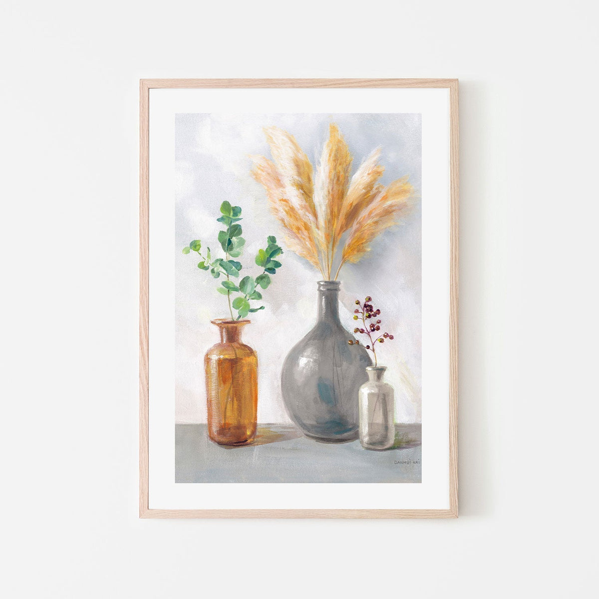 wall-art-print-canvas-poster-framed-Natural Riches Charcoal, Style B-by-Danhui Nai-Gioia Wall Art