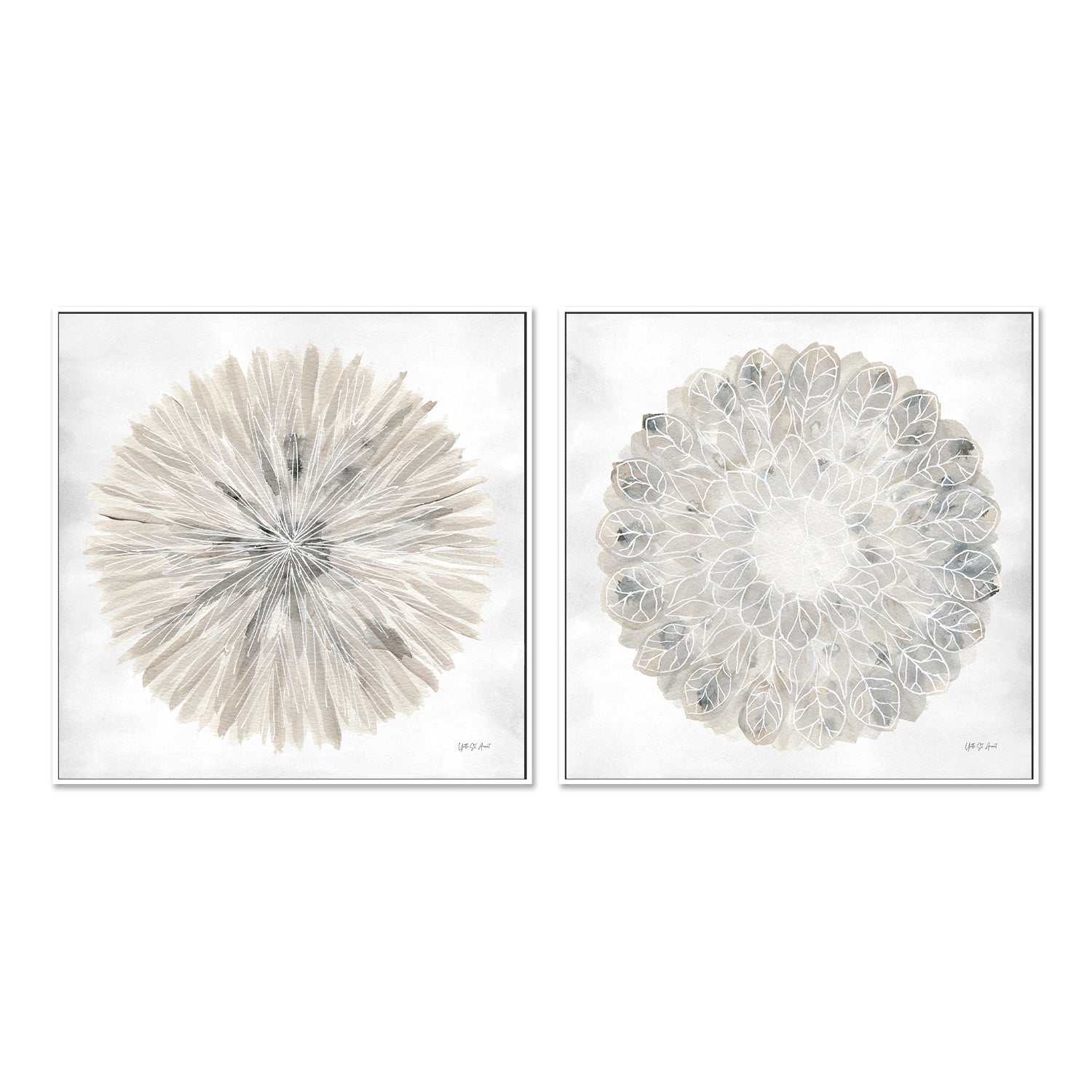 wall-art-print-canvas-poster-framed-Natures Pinwheel, Style A & B, Set Of 2 , By Yvette St. Amant-5