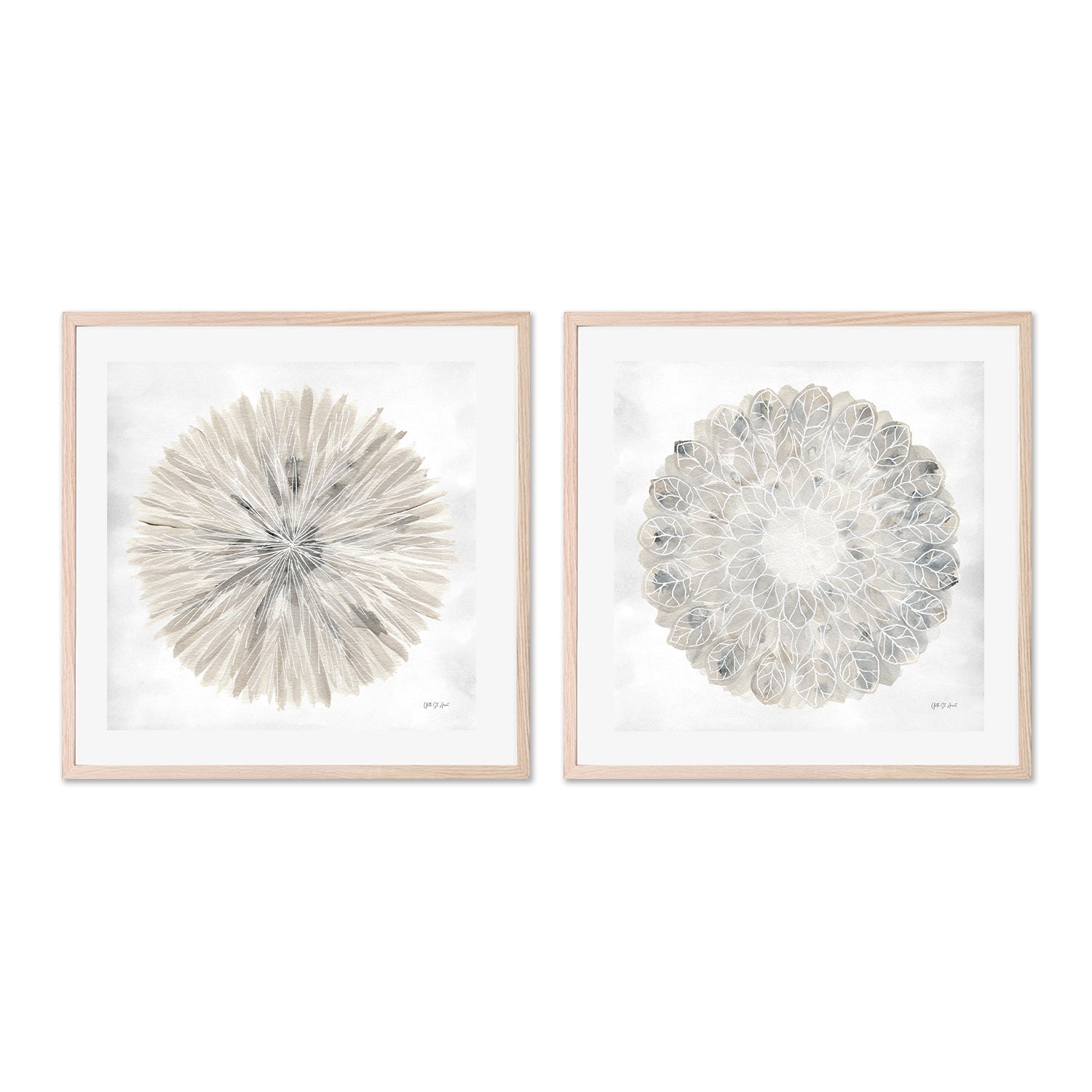 wall-art-print-canvas-poster-framed-Natures Pinwheel, Style A & B, Set Of 2 , By Yvette St. Amant-6