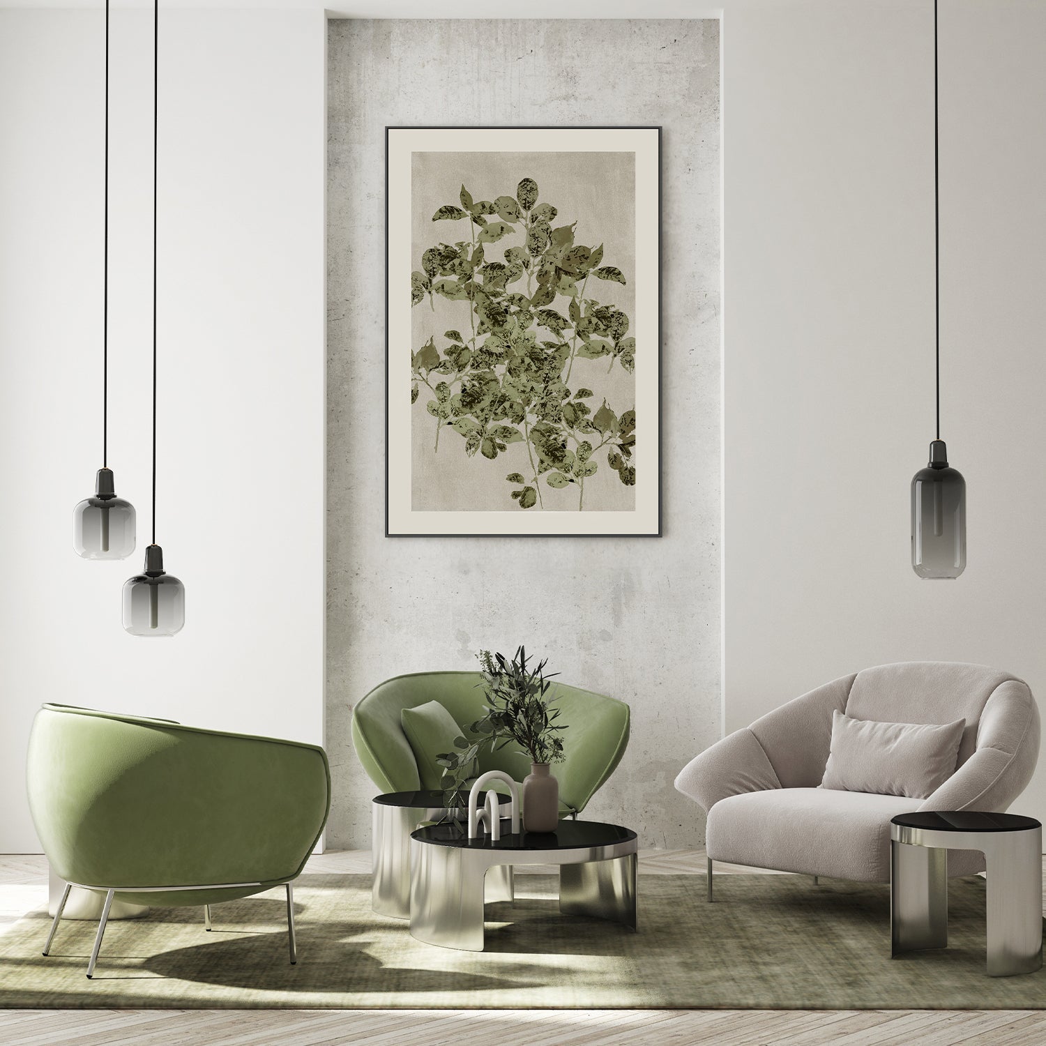 wall-art-print-canvas-poster-framed-Nature's Sketch, Style B-7
