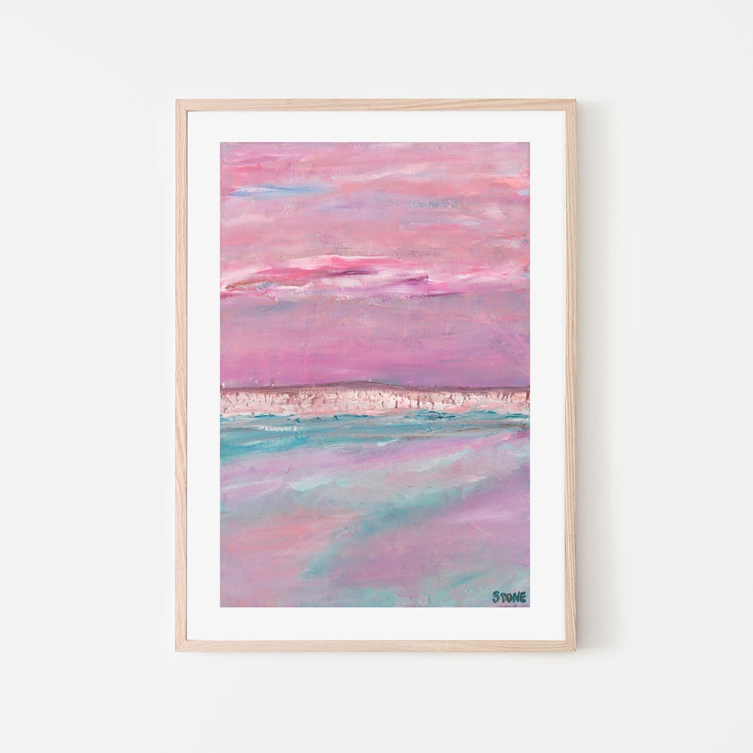 wall-art-print-canvas-poster-framed-Nautical Blush , By Belinda Stone-GIOIA-WALL-ART