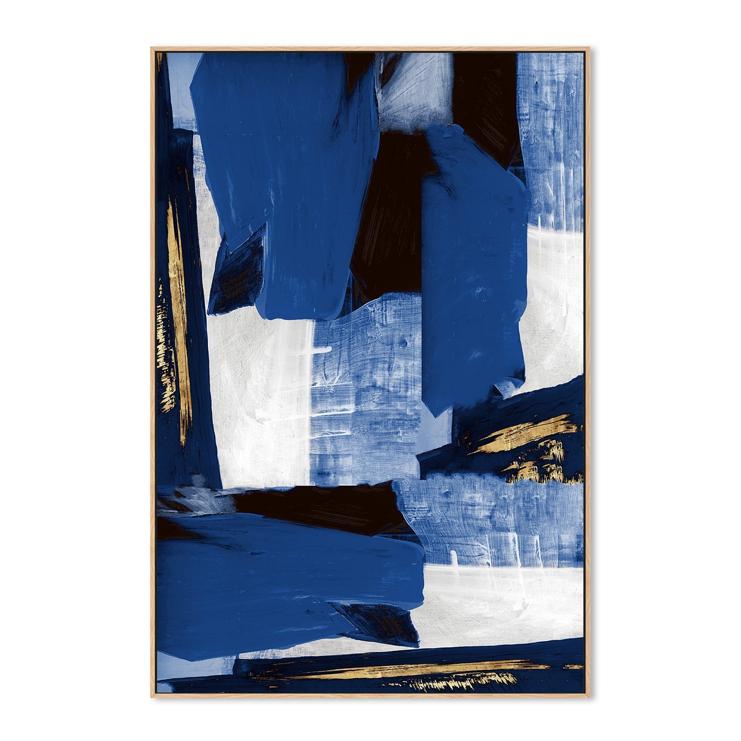 wall-art-print-canvas-poster-framed-Navy Gold Shapes-4