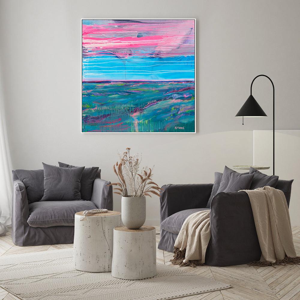 wall-art-print-canvas-poster-framed-Neon Sky , By Belinda Stone-GIOIA-WALL-ART