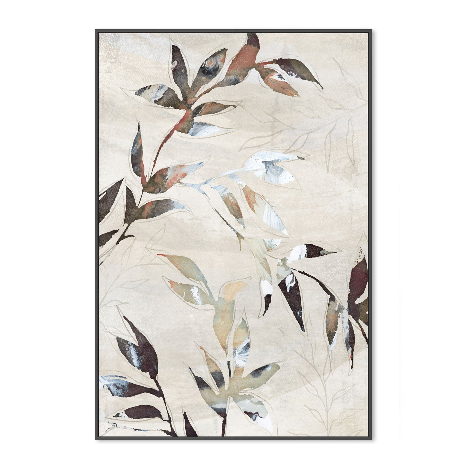 wall-art-print-canvas-poster-framed-Neutral Botanical, Style E , By Nina Blue-3