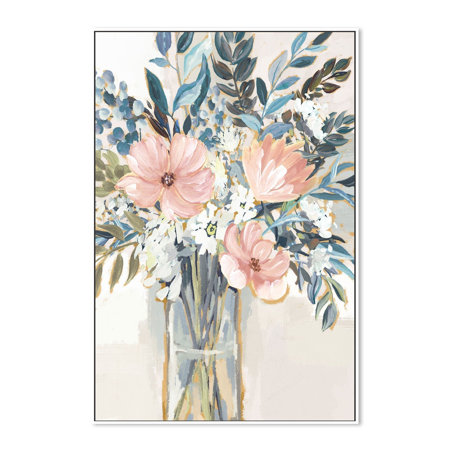 wall-art-print-canvas-poster-framed-Neutral Bouquet, Style B , By Nina Blue-5