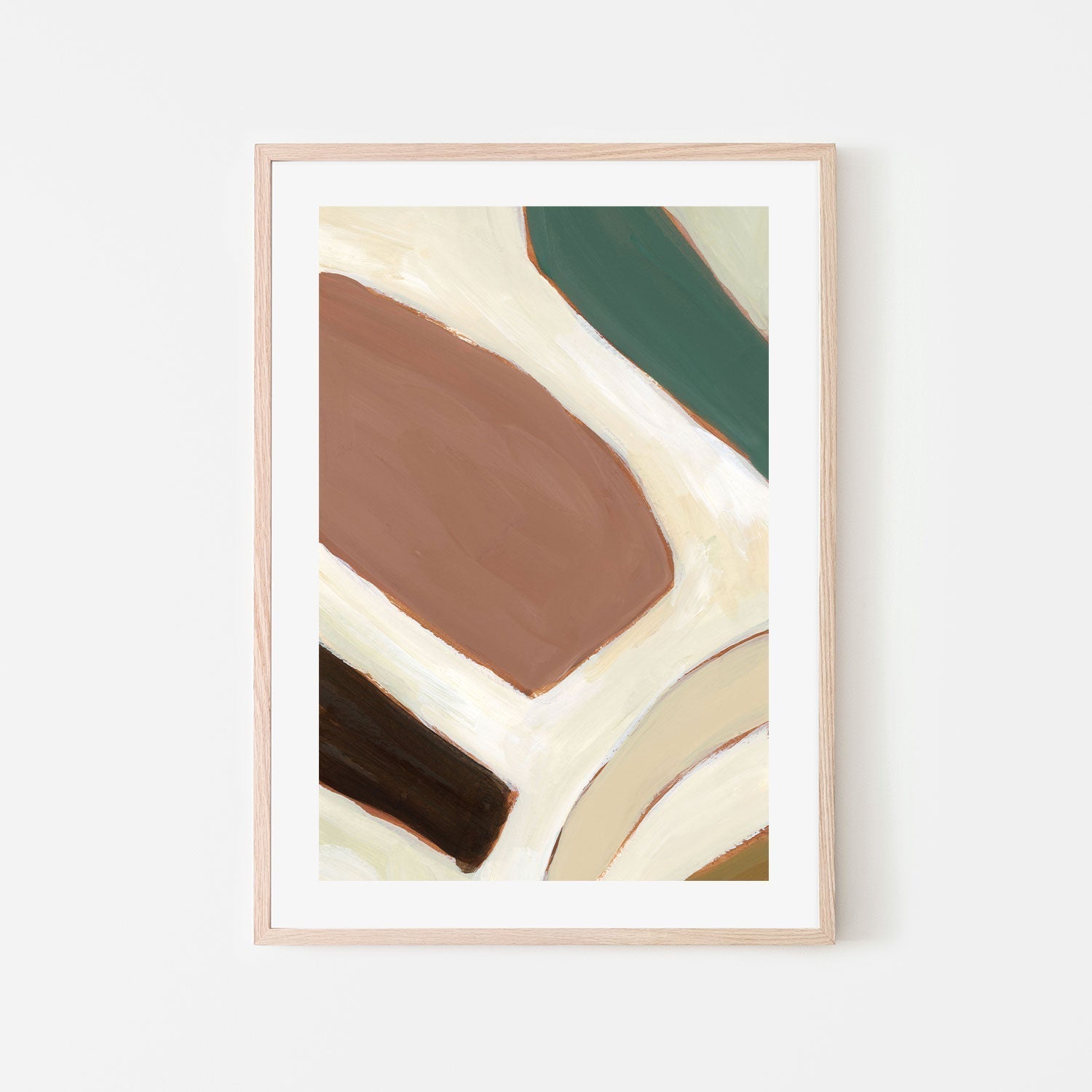 wall-art-print-canvas-poster-framed-Neutral Geometry, Style C-by-Emily Wood-Gioia Wall Art