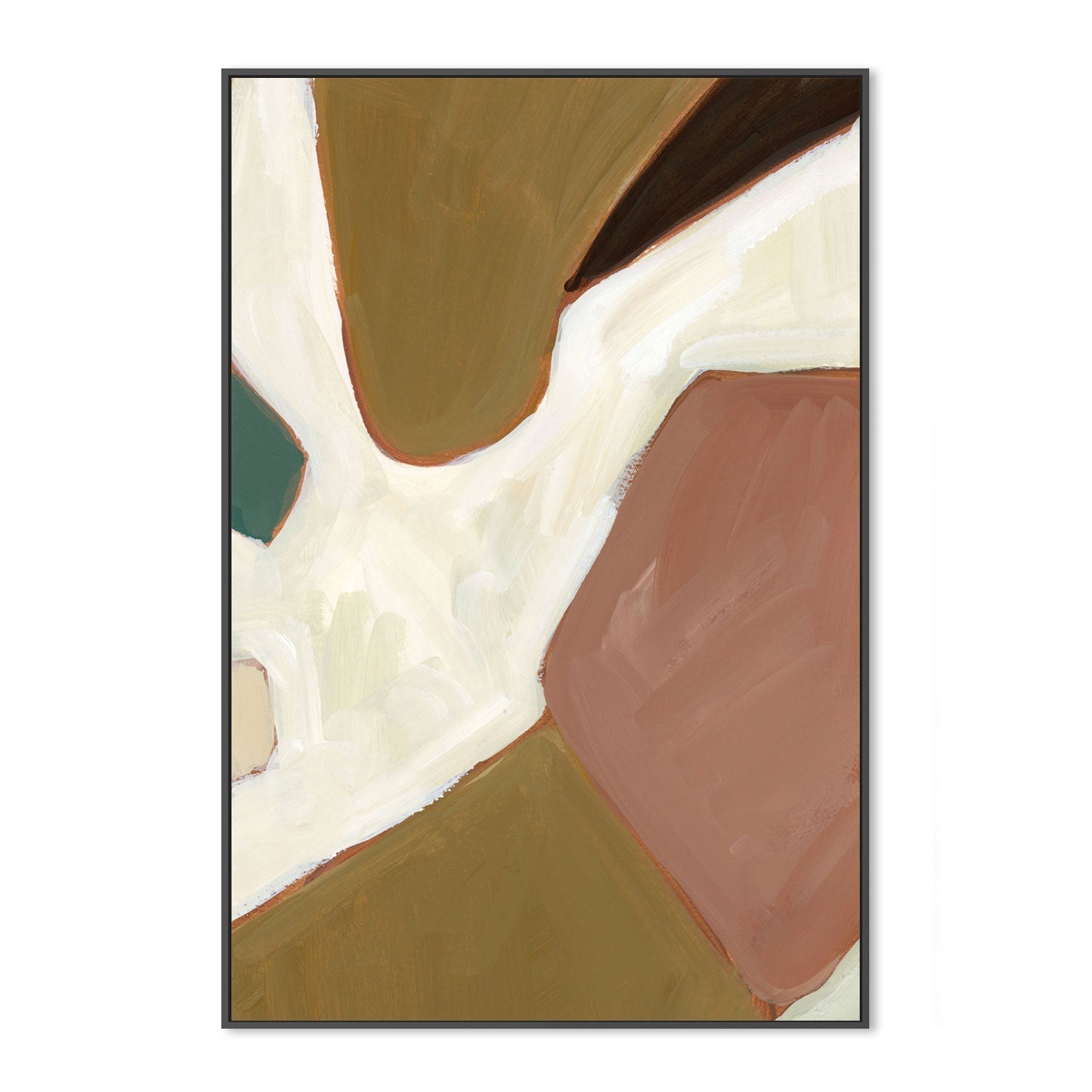 wall-art-print-canvas-poster-framed-Neutral Geometry, Style D-by-Emily Wood-Gioia Wall Art