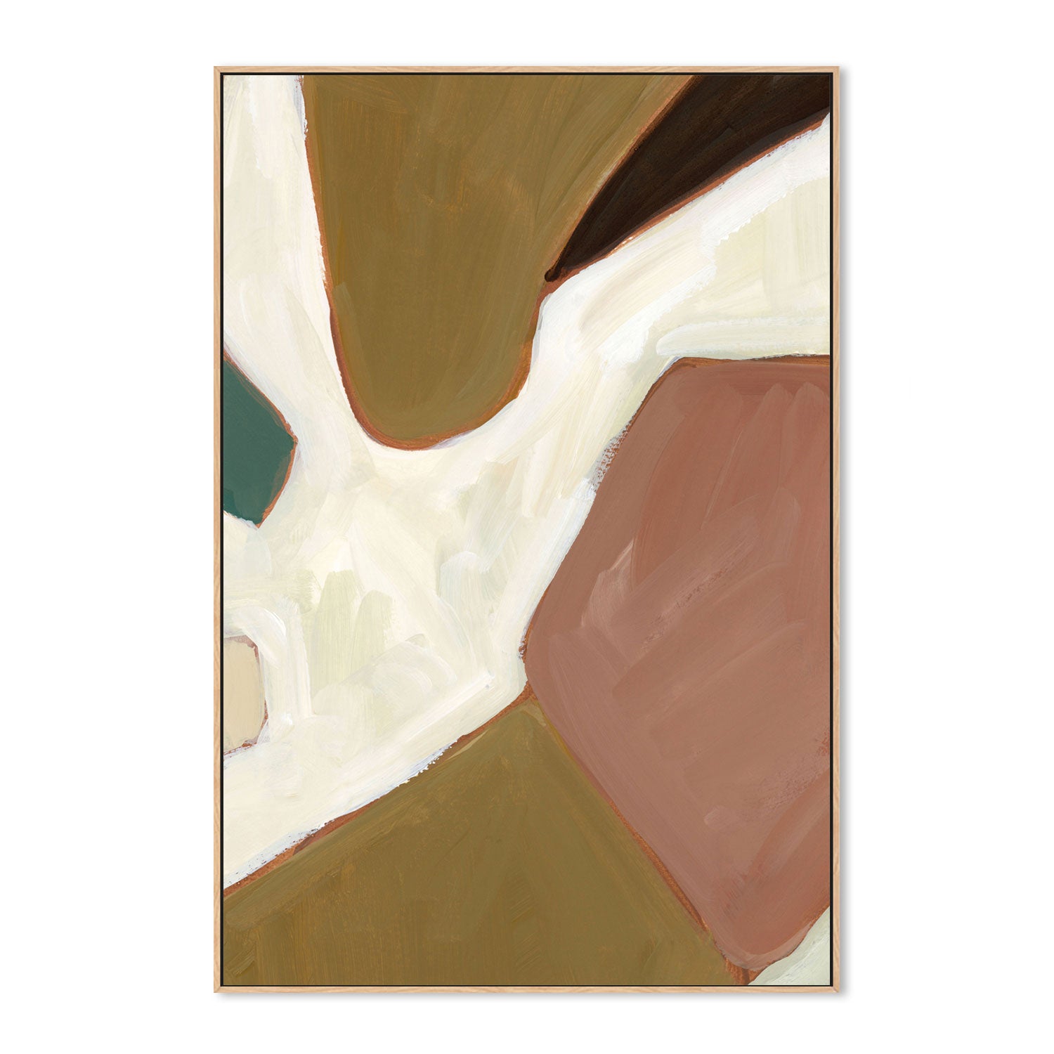 wall-art-print-canvas-poster-framed-Neutral Geometry, Style D-by-Emily Wood-Gioia Wall Art