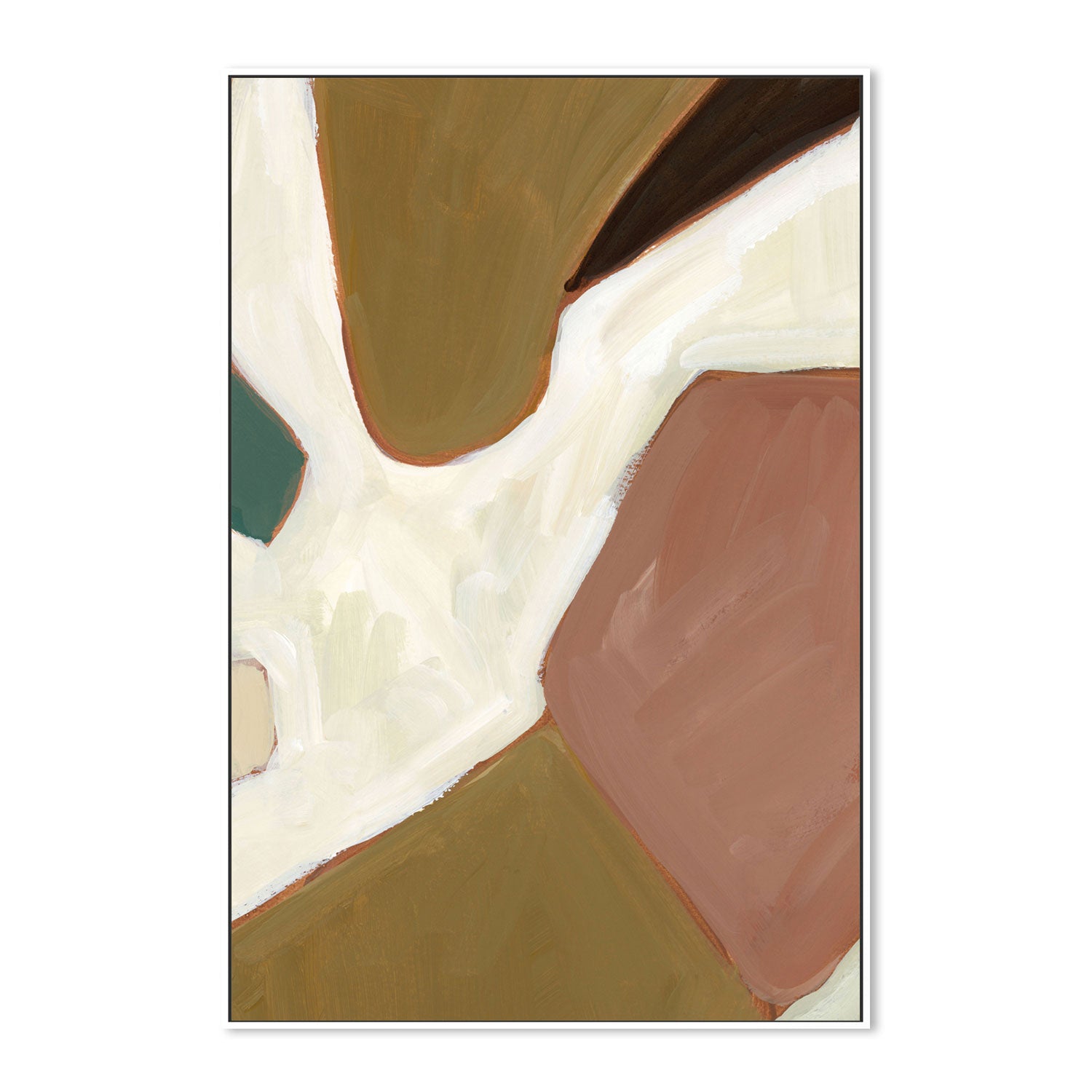 wall-art-print-canvas-poster-framed-Neutral Geometry, Style D-by-Emily Wood-Gioia Wall Art