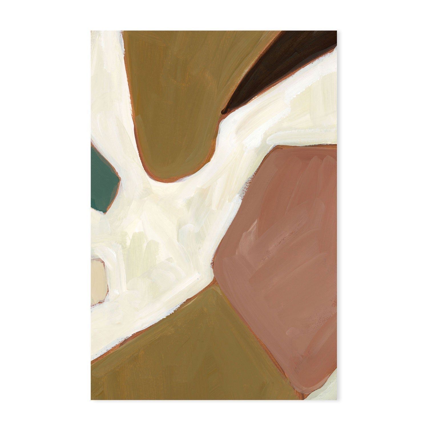 wall-art-print-canvas-poster-framed-Neutral Geometry, Style D & E, Set Of 2-by-Emily Wood-Gioia Wall Art