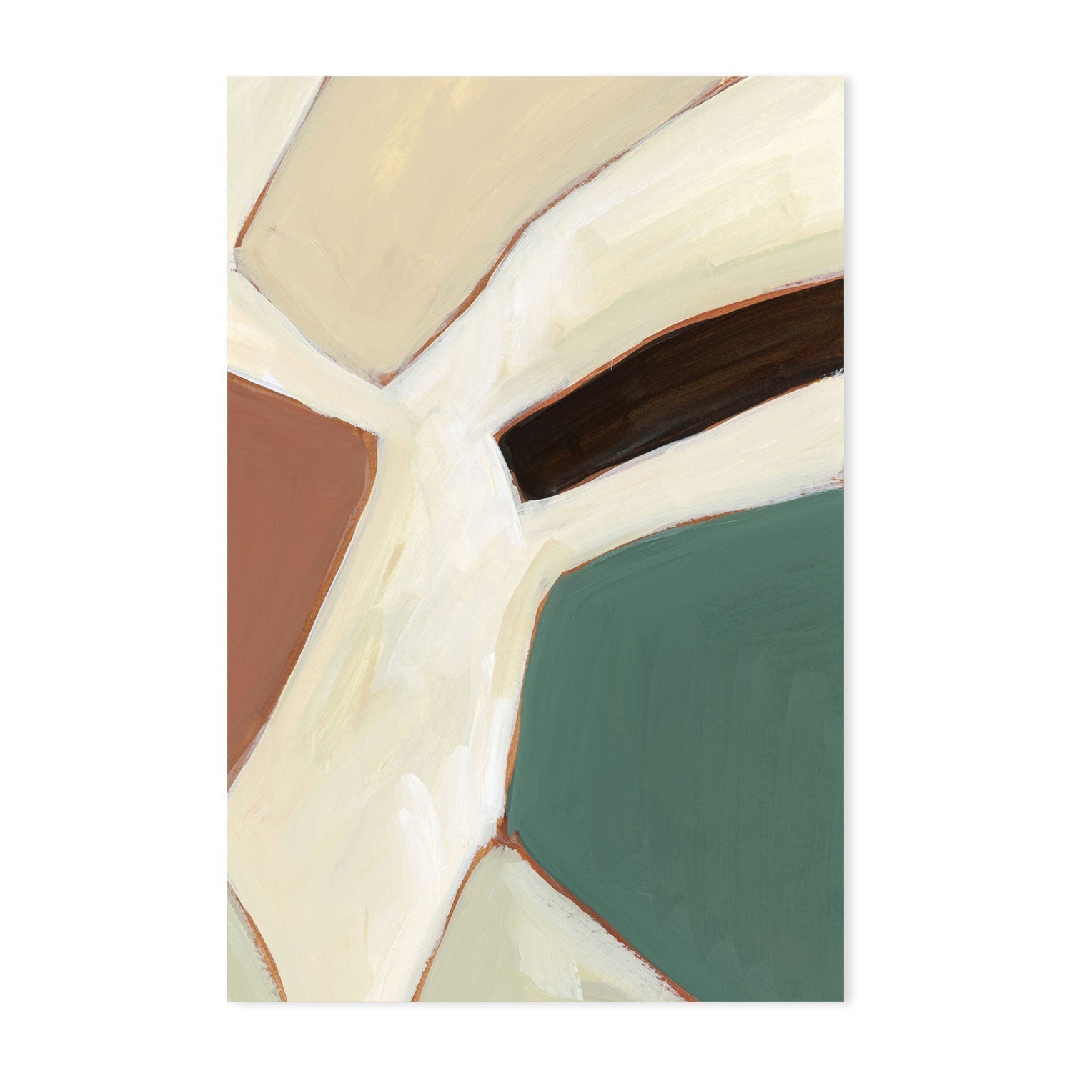 wall-art-print-canvas-poster-framed-Neutral Geometry, Style E-by-Emily Wood-Gioia Wall Art