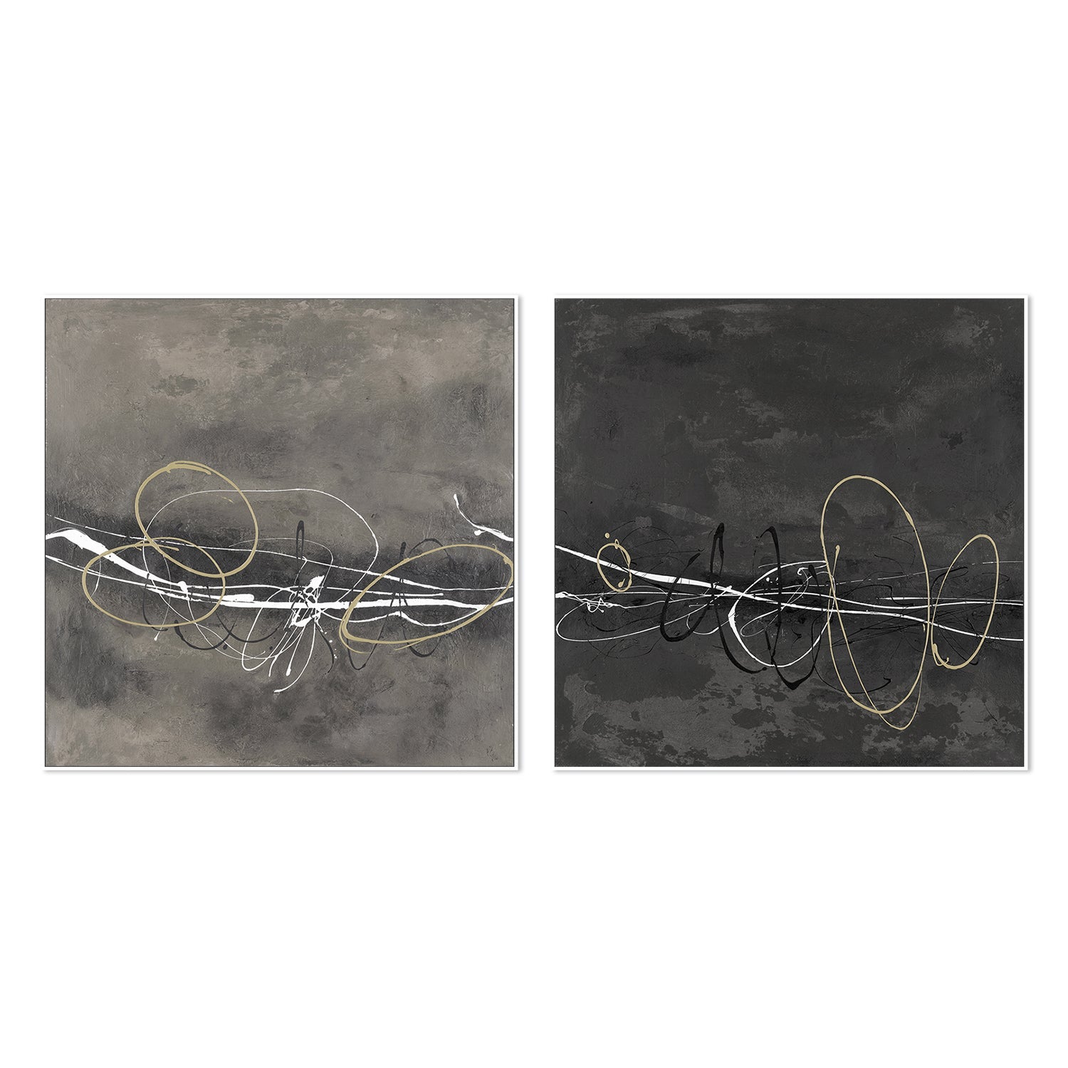 wall-art-print-canvas-poster-framed-Neutral In Motion, Style A & B, Set Of 2 , By Filippoloco-5