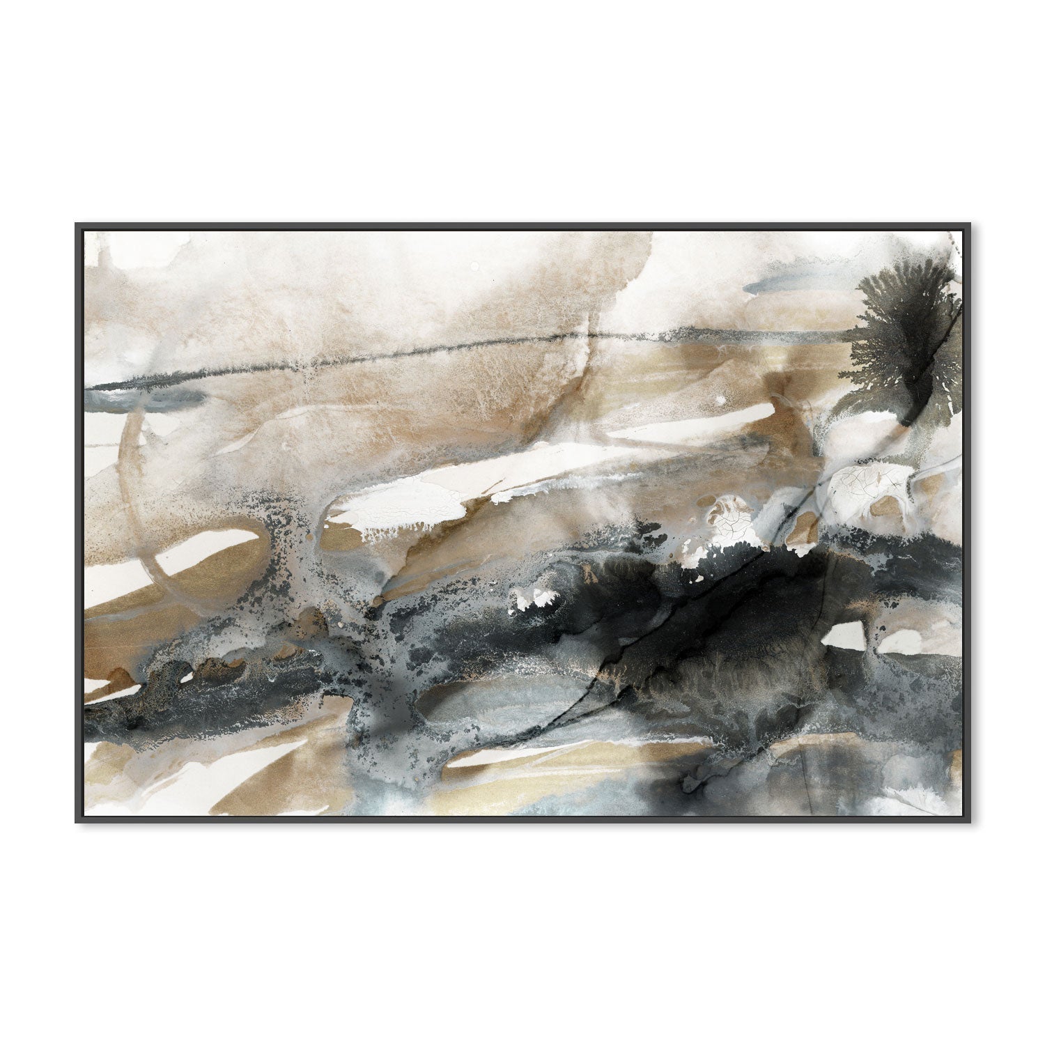 wall-art-print-canvas-poster-framed-Neutral Ink, Style B , By Nina Blue-3