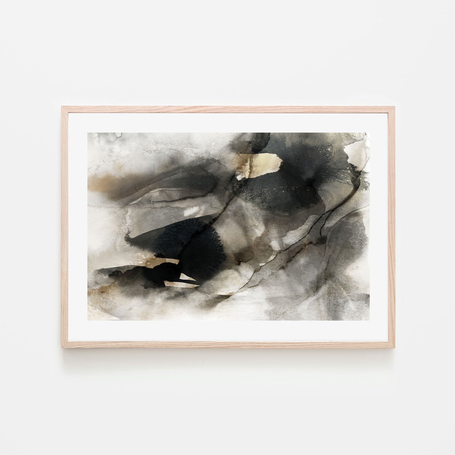 wall-art-print-canvas-poster-framed-Neutral Ink, Style D , By Nina Blue-6