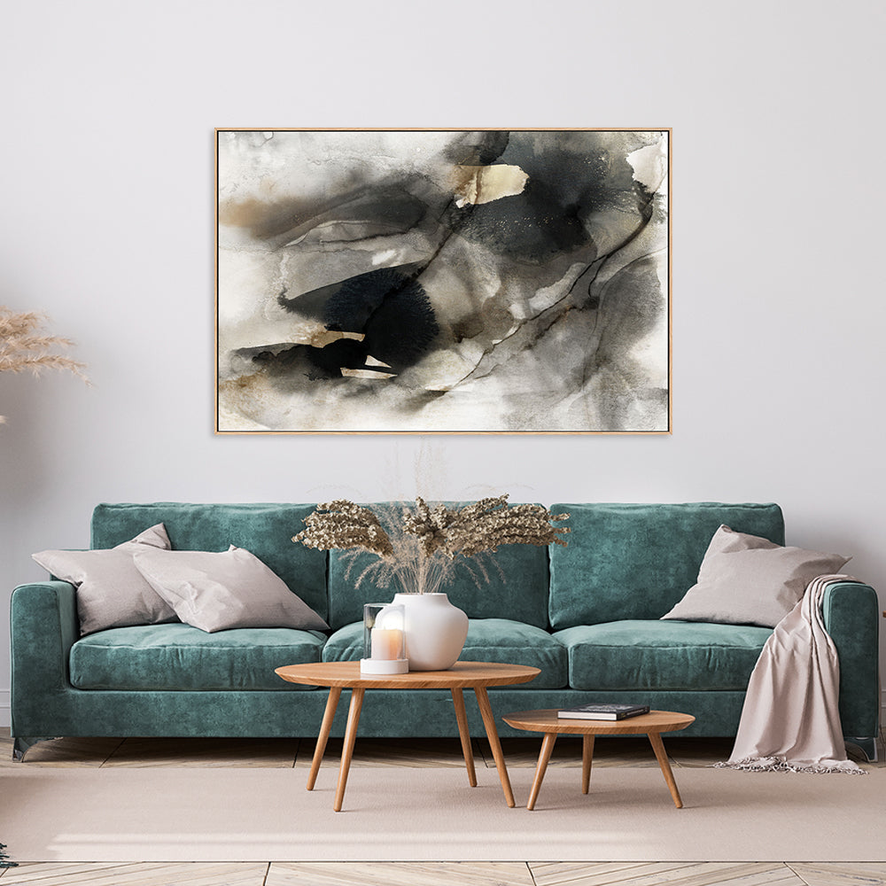 wall-art-print-canvas-poster-framed-Neutral Ink, Style D , By Nina Blue-7