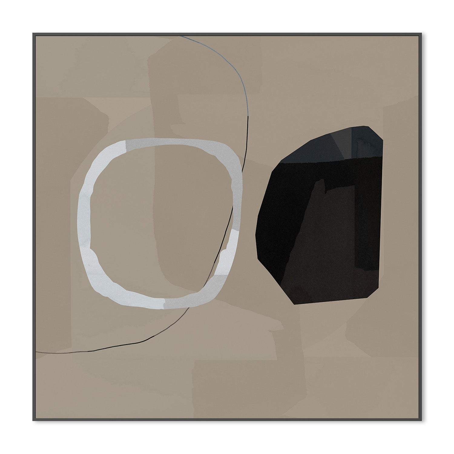 wall-art-print-canvas-poster-framed-Neutral Shapes Abstract, Style B-3