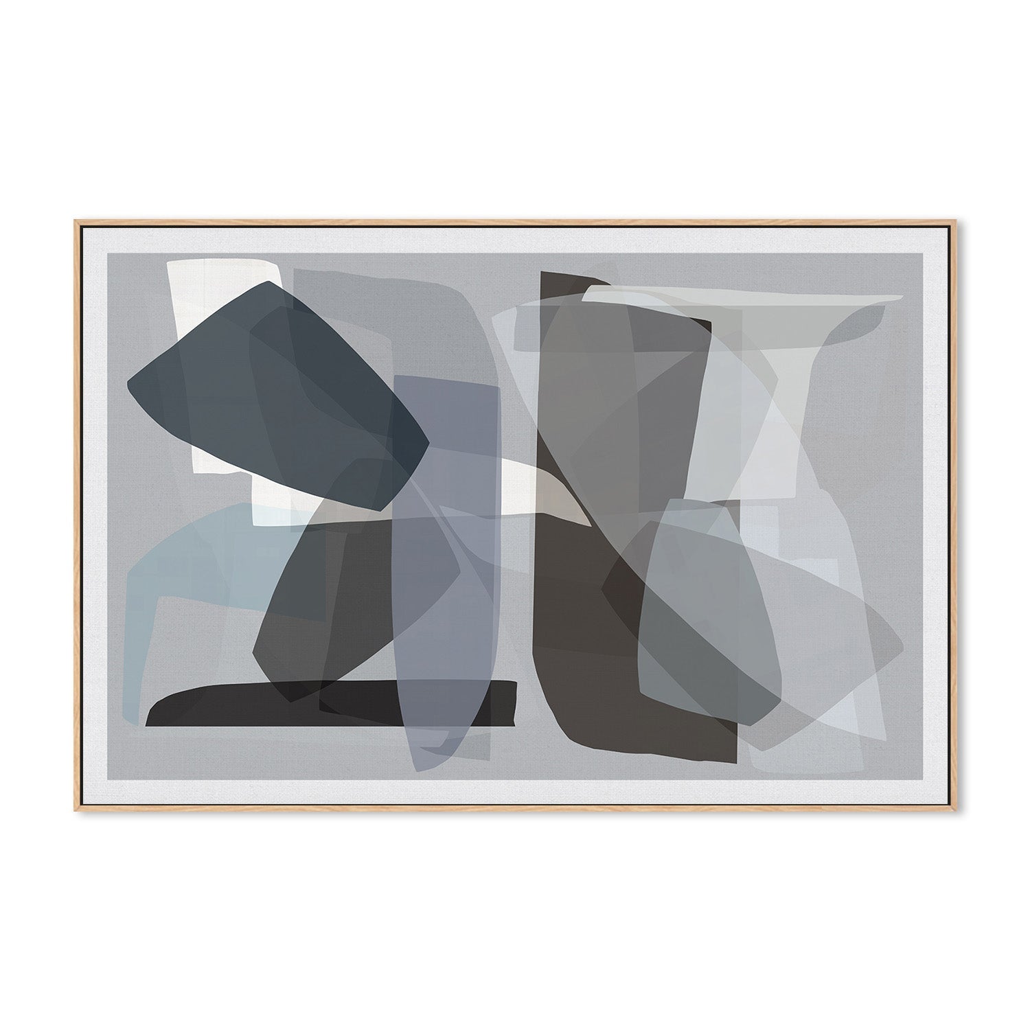 wall-art-print-canvas-poster-framed-Neutral Shapes, Style D-4