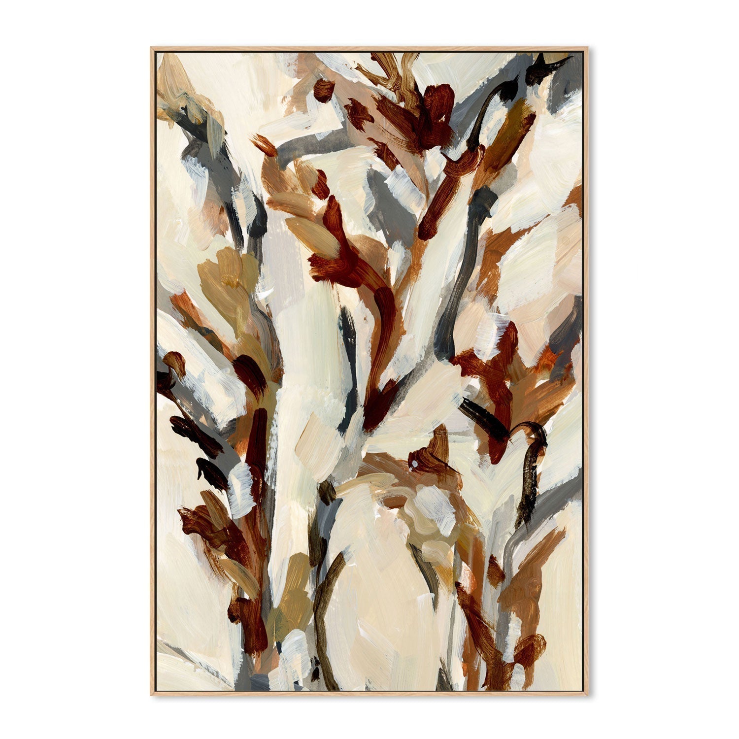wall-art-print-canvas-poster-framed-Neutral Shrubbery, Style A-by-Emily Wood-Gioia Wall Art