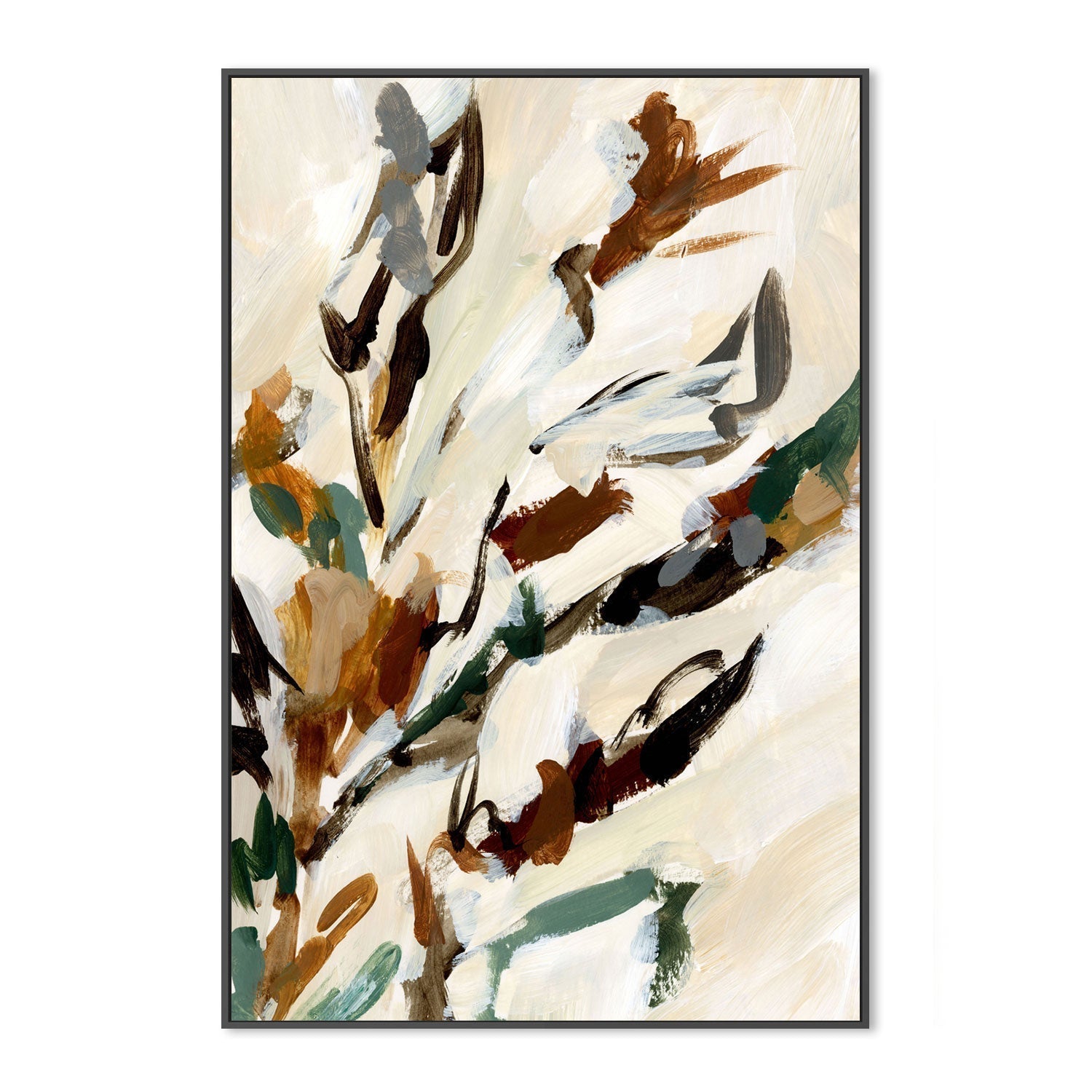 wall-art-print-canvas-poster-framed-Neutral Shrubbery, Style B-by-Emily Wood-Gioia Wall Art