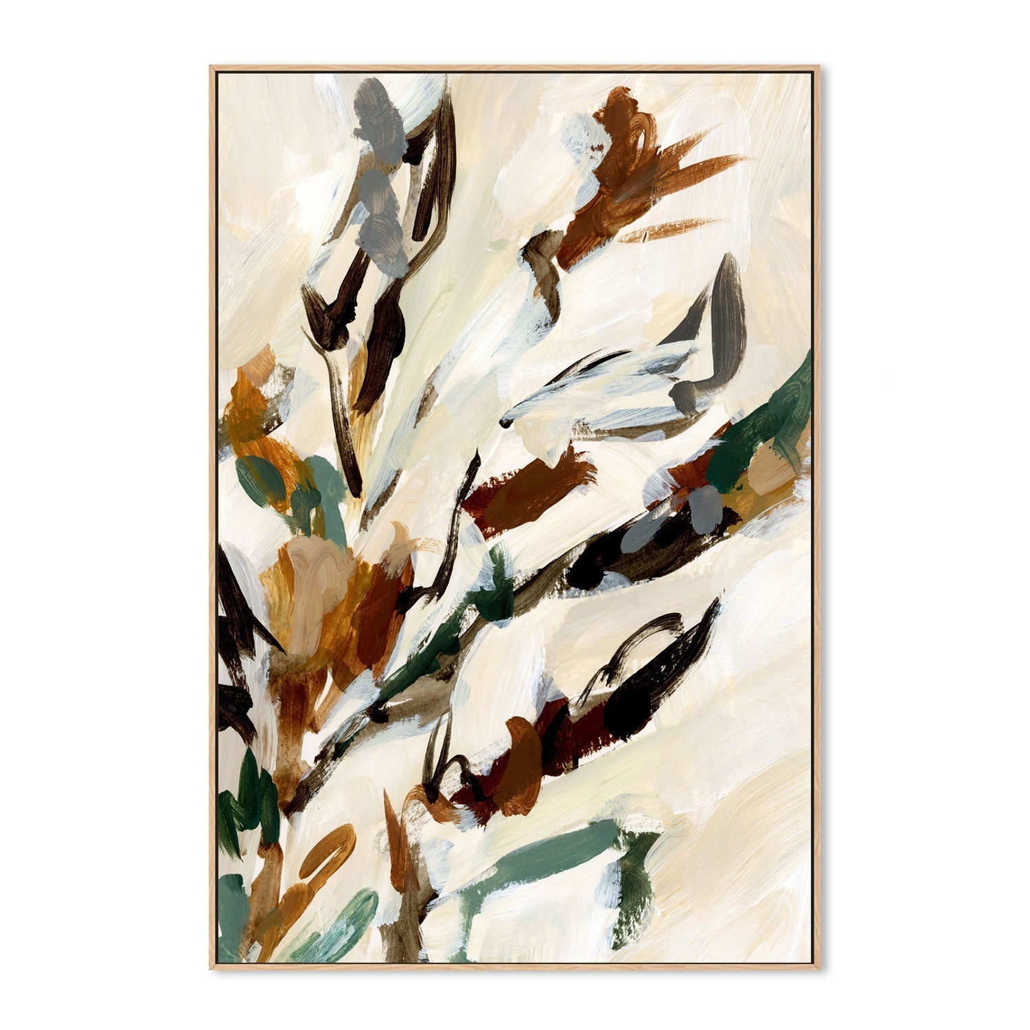 wall-art-print-canvas-poster-framed-Neutral Shrubbery, Style B-by-Emily Wood-Gioia Wall Art