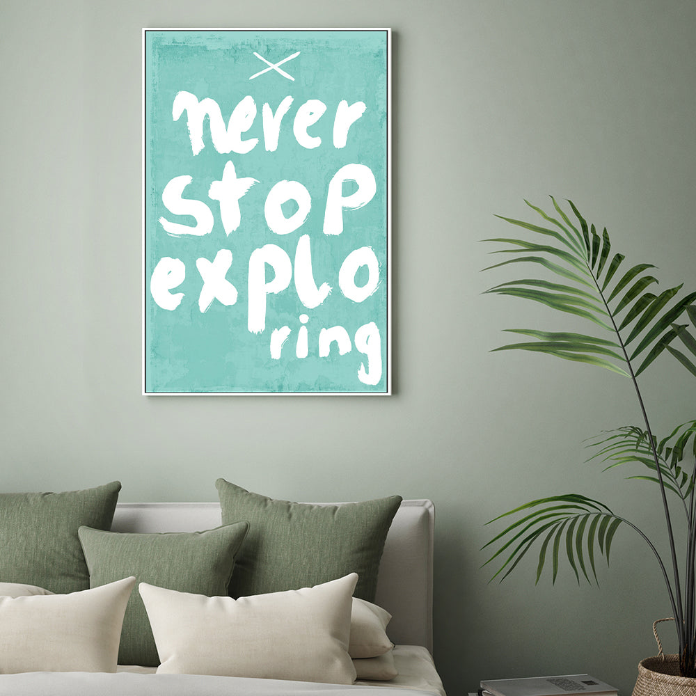 wall-art-print-canvas-poster-framed-Never Stop Exploring , By Treechild-GIOIA-WALL-ART