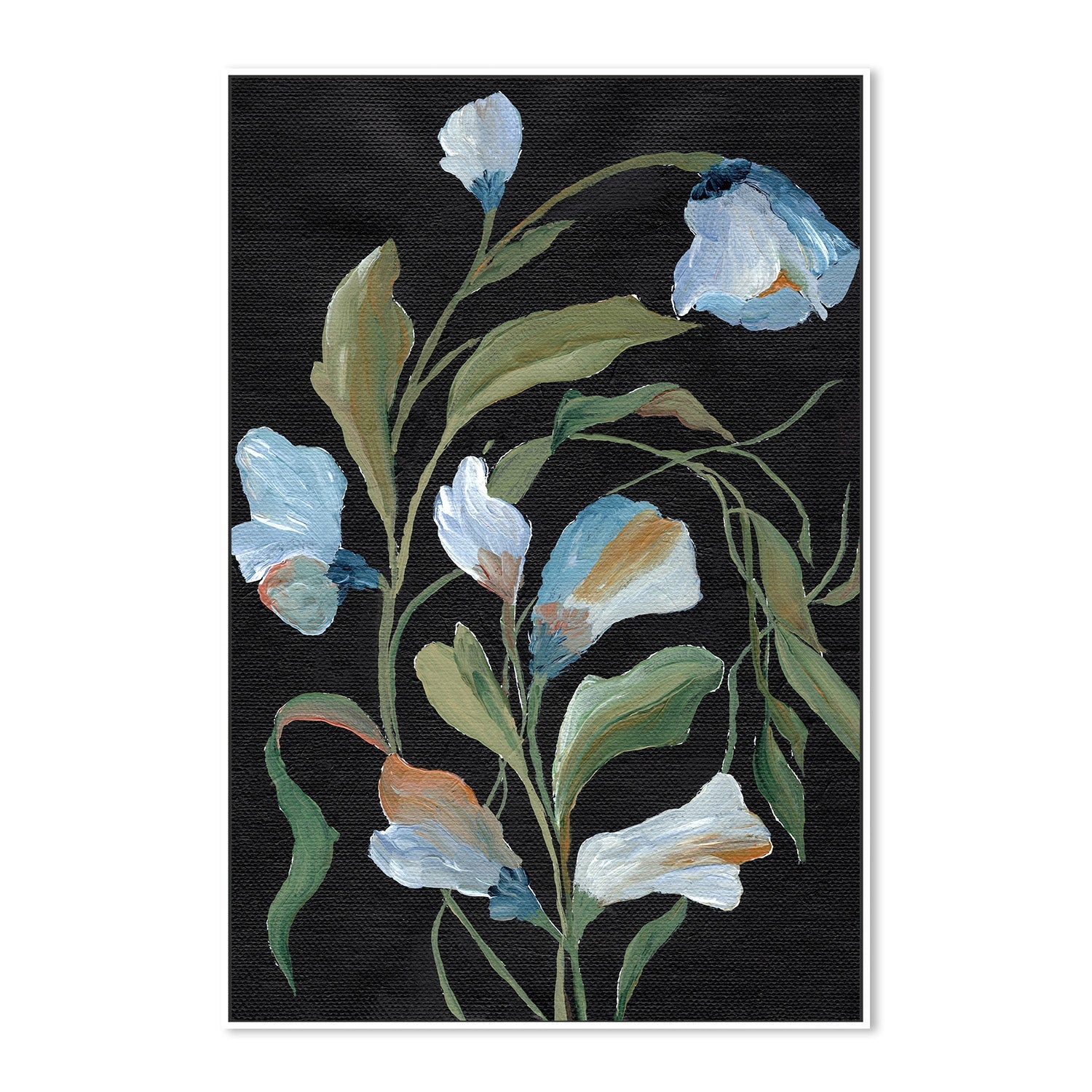 wall-art-print-canvas-poster-framed-Night Blooms , By Nikita Jariwala-5