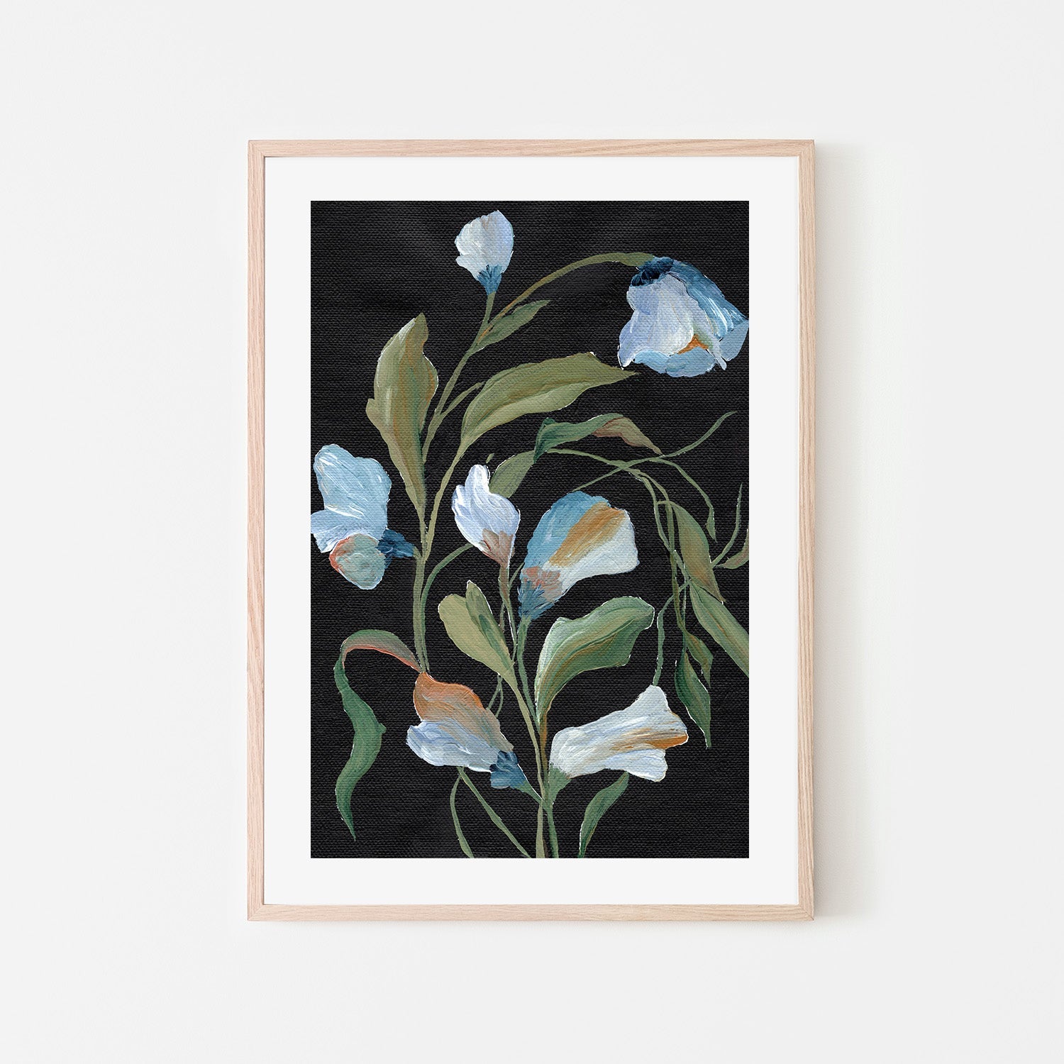 wall-art-print-canvas-poster-framed-Night Blooms , By Nikita Jariwala-6