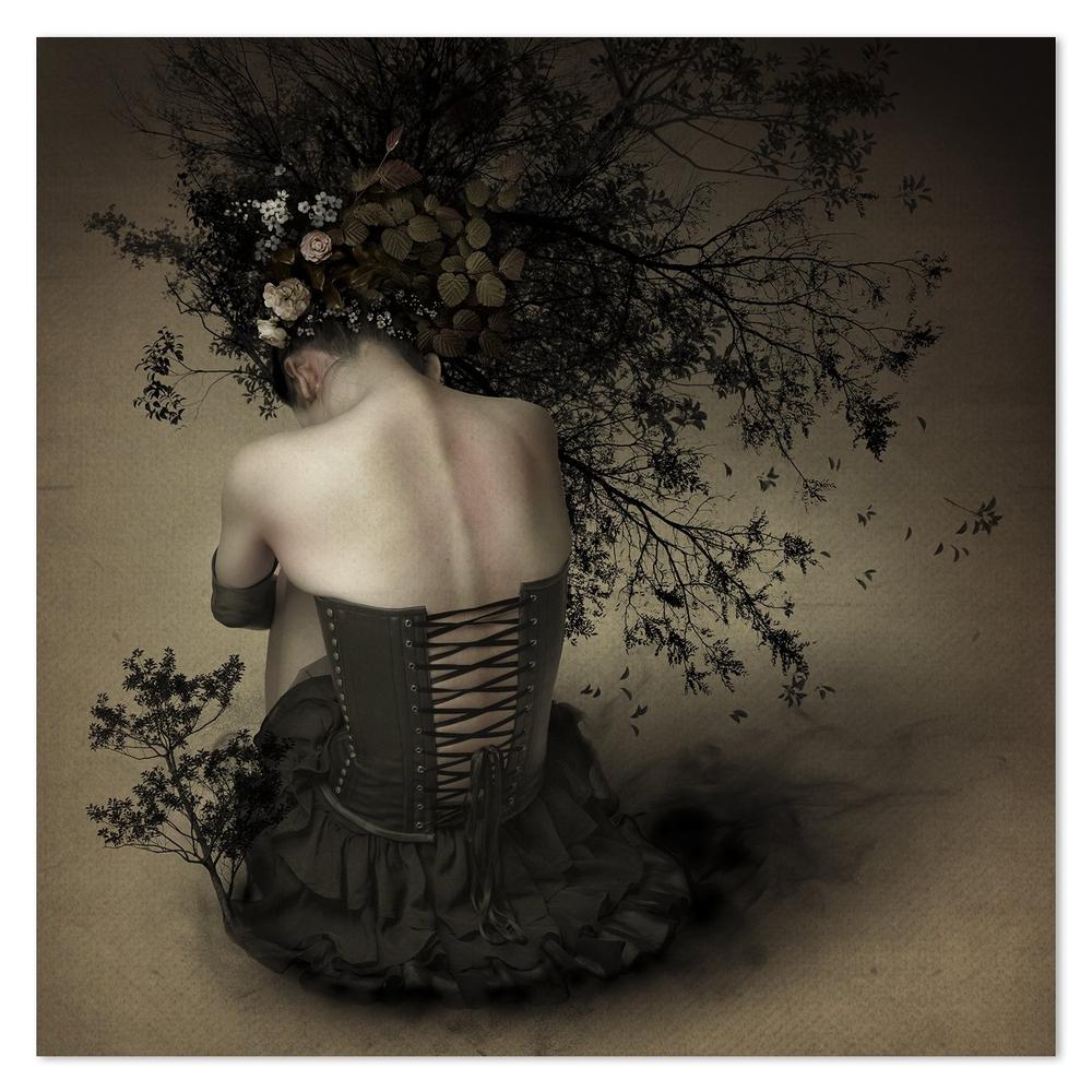 wall-art-print-canvas-poster-framed-Night Scented Girl, By Kiyo Murakami-by-Plus X Studio-Gioia Wall Art