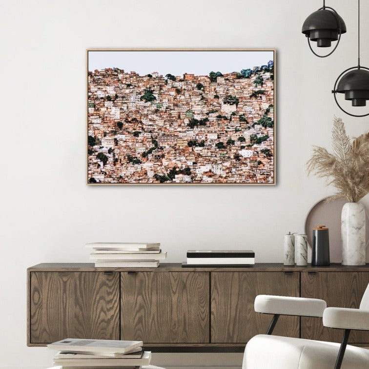 wall-art-print-canvas-poster-framed-Nightfall In The Favela Da Rocinha, By Adelino Alves-by-Plus X Studio-Gioia Wall Art