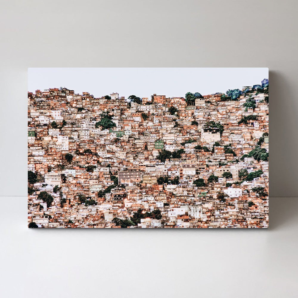 wall-art-print-canvas-poster-framed-Nightfall In The Favela Da Rocinha, By Adelino Alves-by-Plus X Studio-Gioia Wall Art