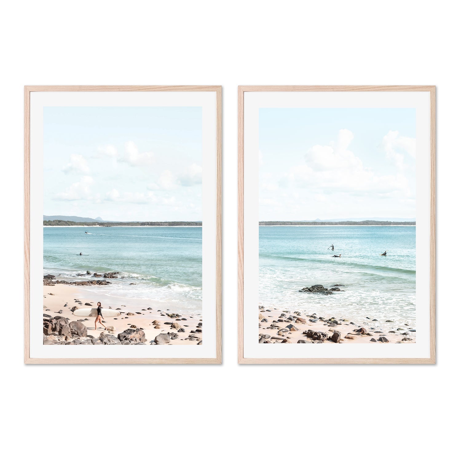 wall-art-print-canvas-poster-framed-Noosa Breeze And Paddle, Set Of 2 , By Tricia Brennan-GIOIA-WALL-ART