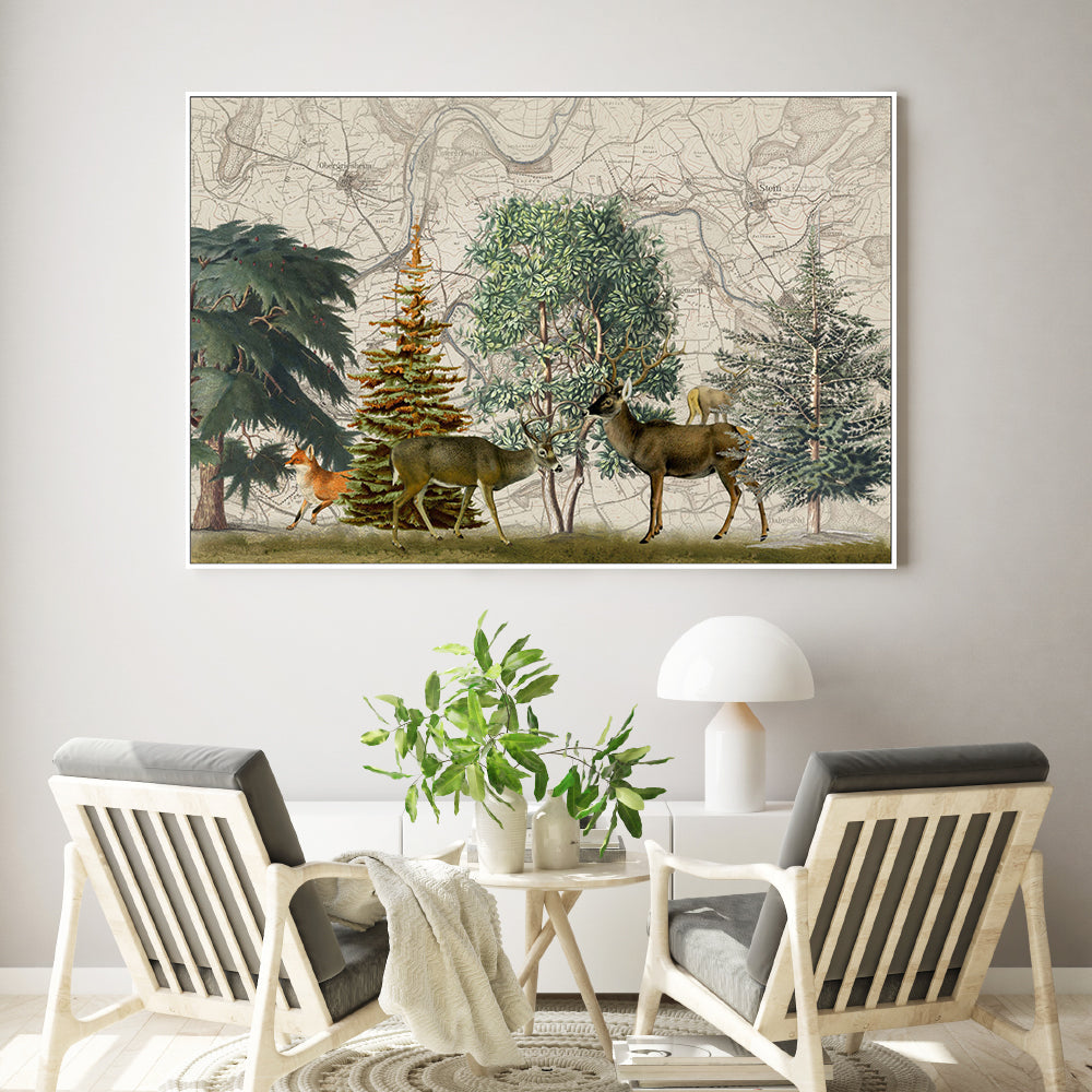 wall-art-print-canvas-poster-framed-Nordic Woods, Style A, By Andrea Haase-GIOIA-WALL-ART