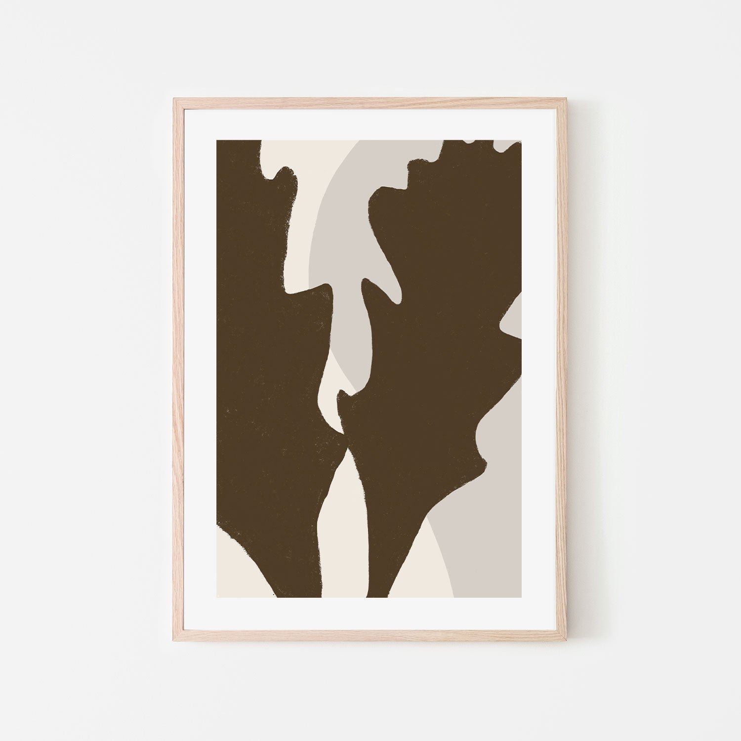 wall-art-print-canvas-poster-framed-Oak Leaf, Style B , By Danushka Abeygoda-GIOIA-WALL-ART