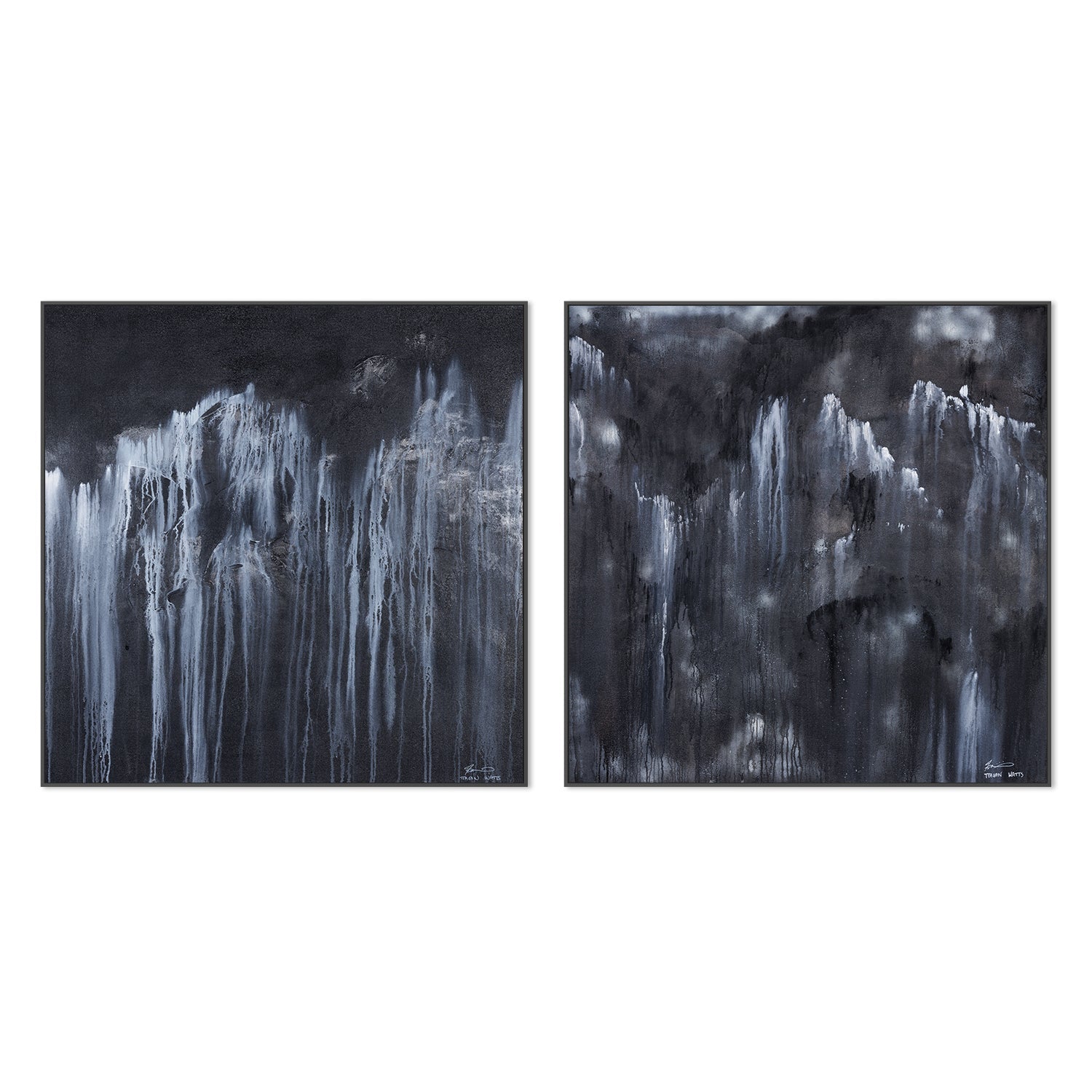wall-art-print-canvas-poster-framed-Obscure & Peering Through, Set Of 2 , By Teagan Watts-3