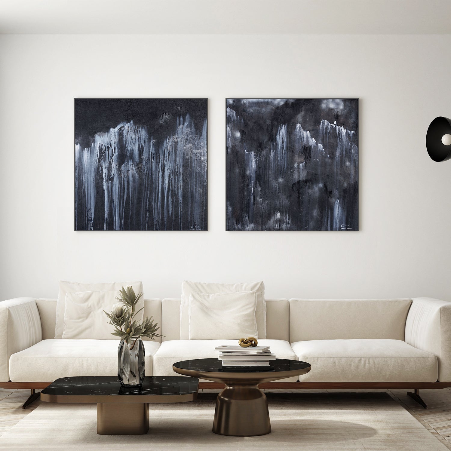 wall-art-print-canvas-poster-framed-Obscure & Peering Through, Set Of 2 , By Teagan Watts-7