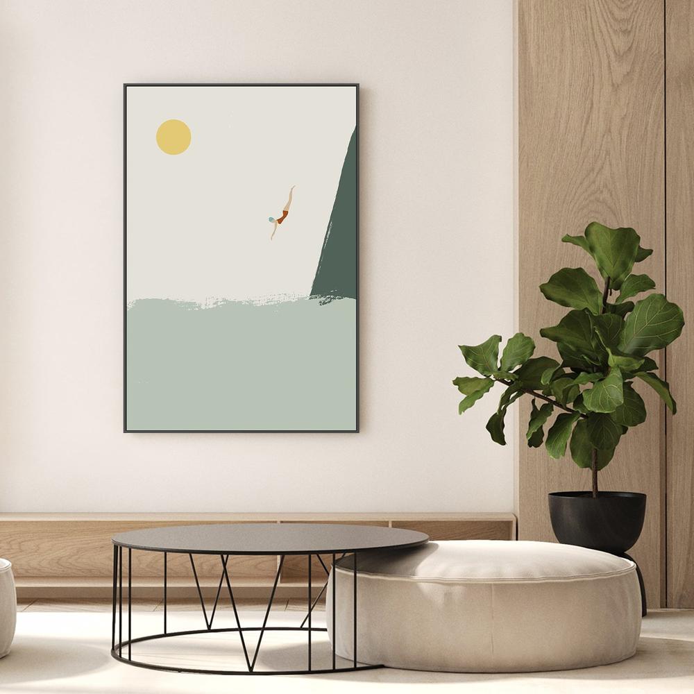 wall-art-print-canvas-poster-framed-Ocean Cliff Dive-9