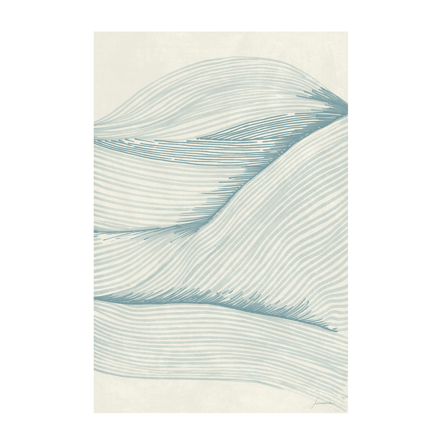 wall-art-print-canvas-poster-framed-Ocean In Lines, Style A & B, Set Of 2 , By Lucrecia Caporale-9