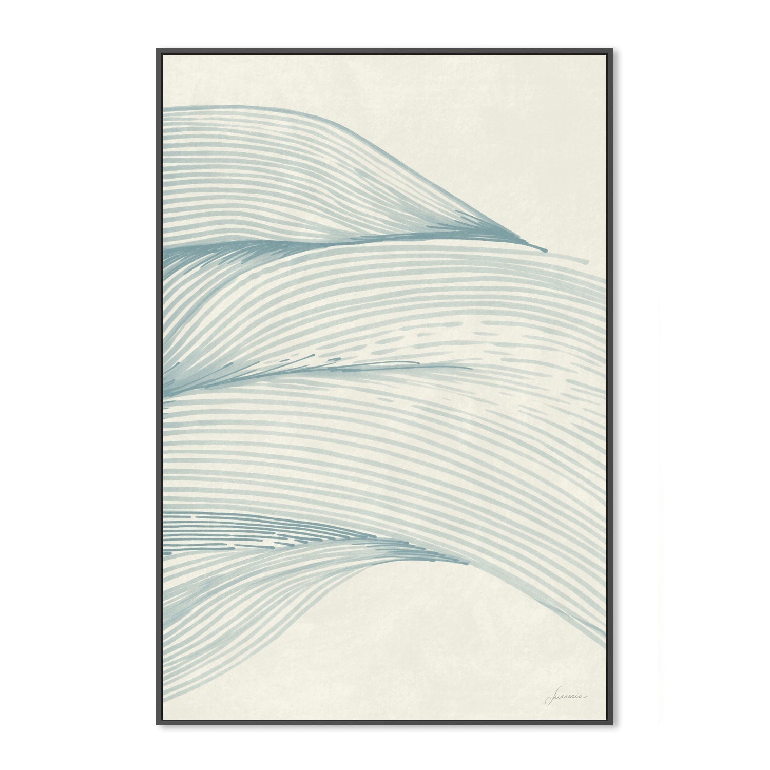 wall-art-print-canvas-poster-framed-Ocean In Lines, Style A , By Lucrecia Caporale-3