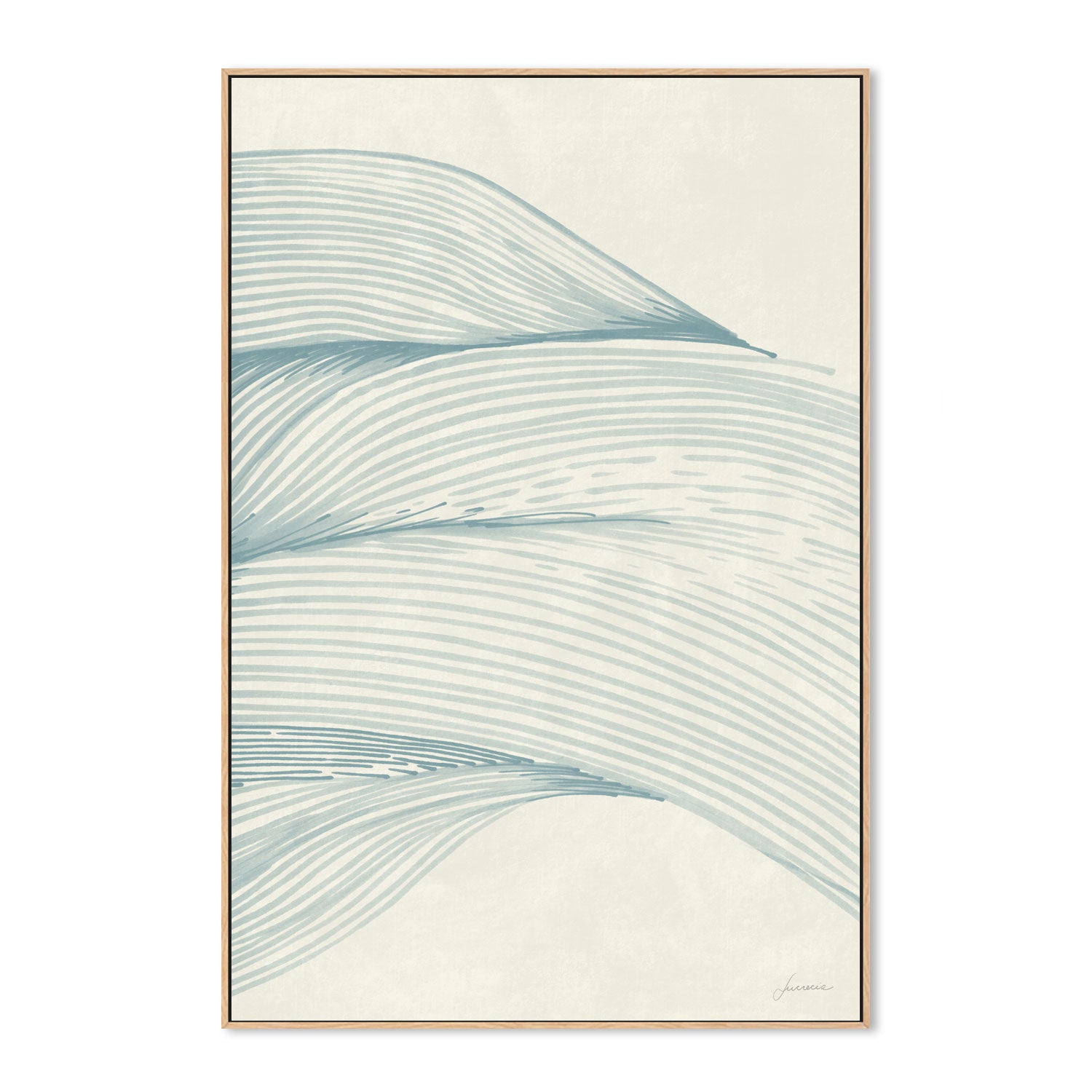 wall-art-print-canvas-poster-framed-Ocean In Lines, Style A , By Lucrecia Caporale-4