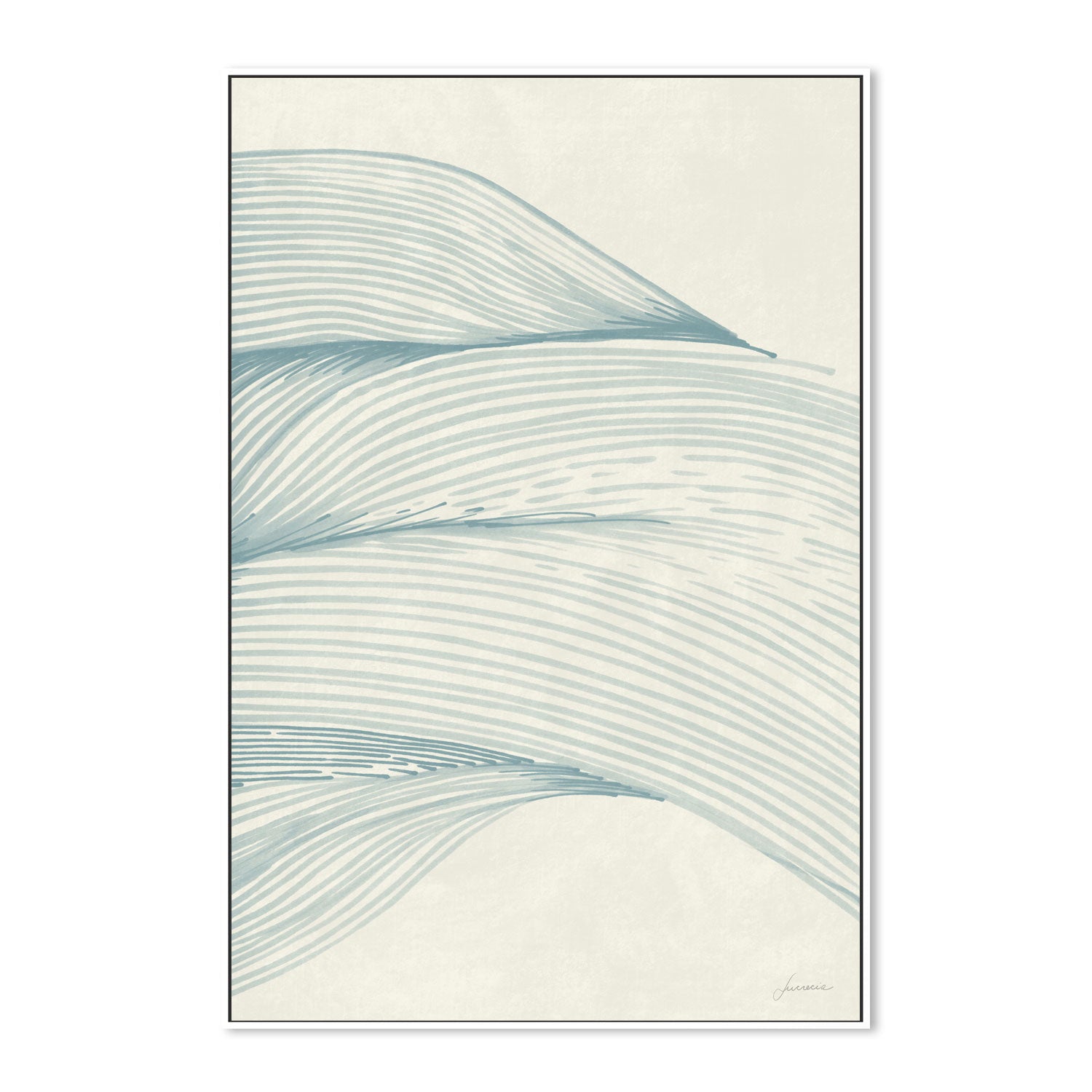 wall-art-print-canvas-poster-framed-Ocean In Lines, Style A , By Lucrecia Caporale-5